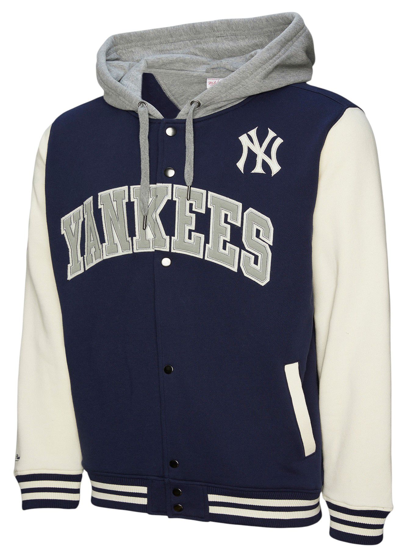 Mitchell & Ness Men's New York Yankees Navy Courtside Hooded Jacket product image