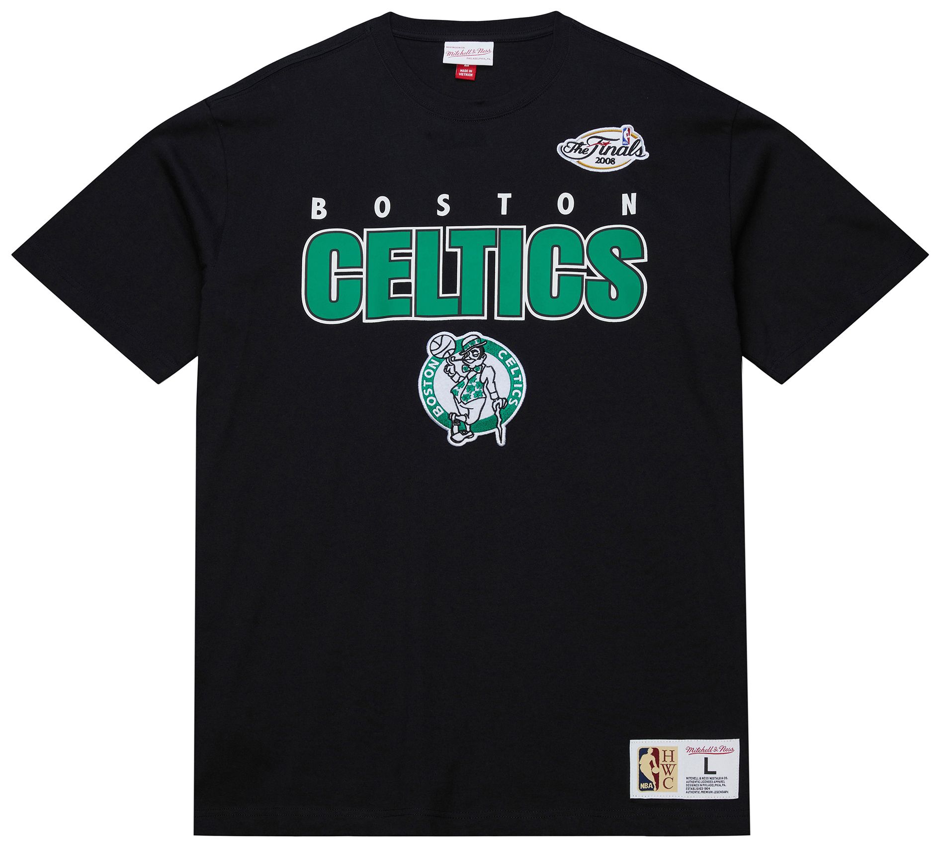 Mitchell & Ness Men's Boston Celtics Black Throw It Back T-Shirt product image
