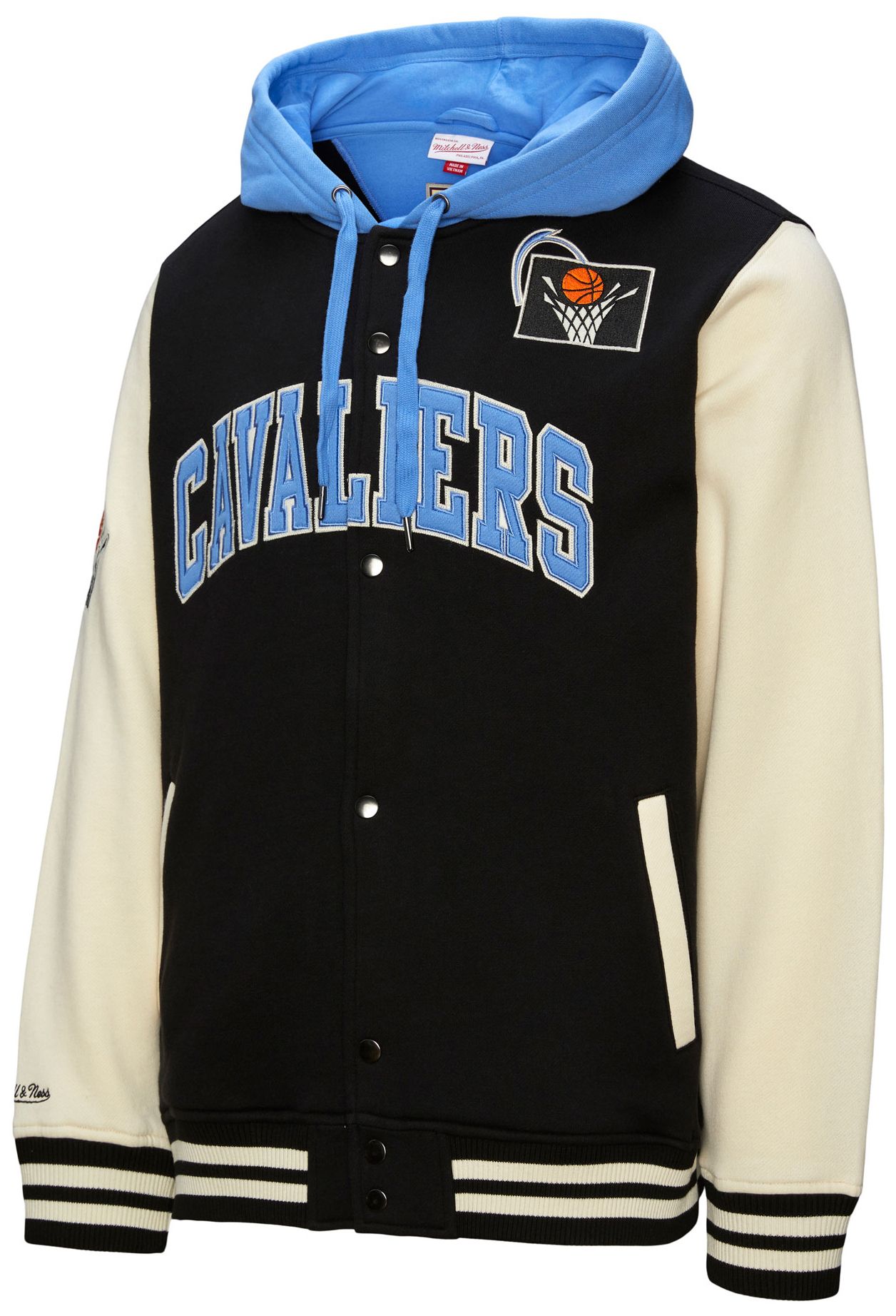 Mitchell & Ness Men's Cleveland Cavaliers Black Courtside Fleece Jacket product image