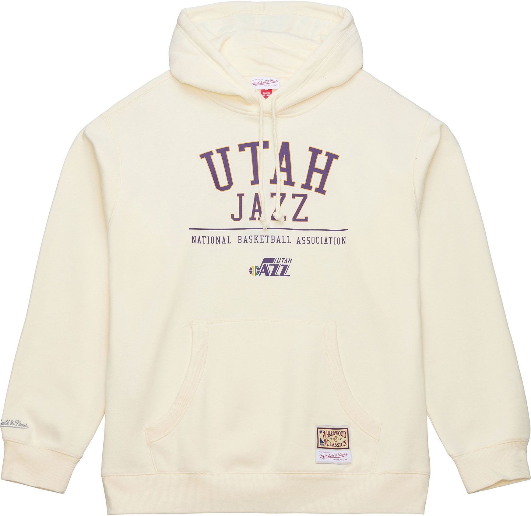 Mitchell & Ness Men's Utah Jazz Off White All In Hoodie product image