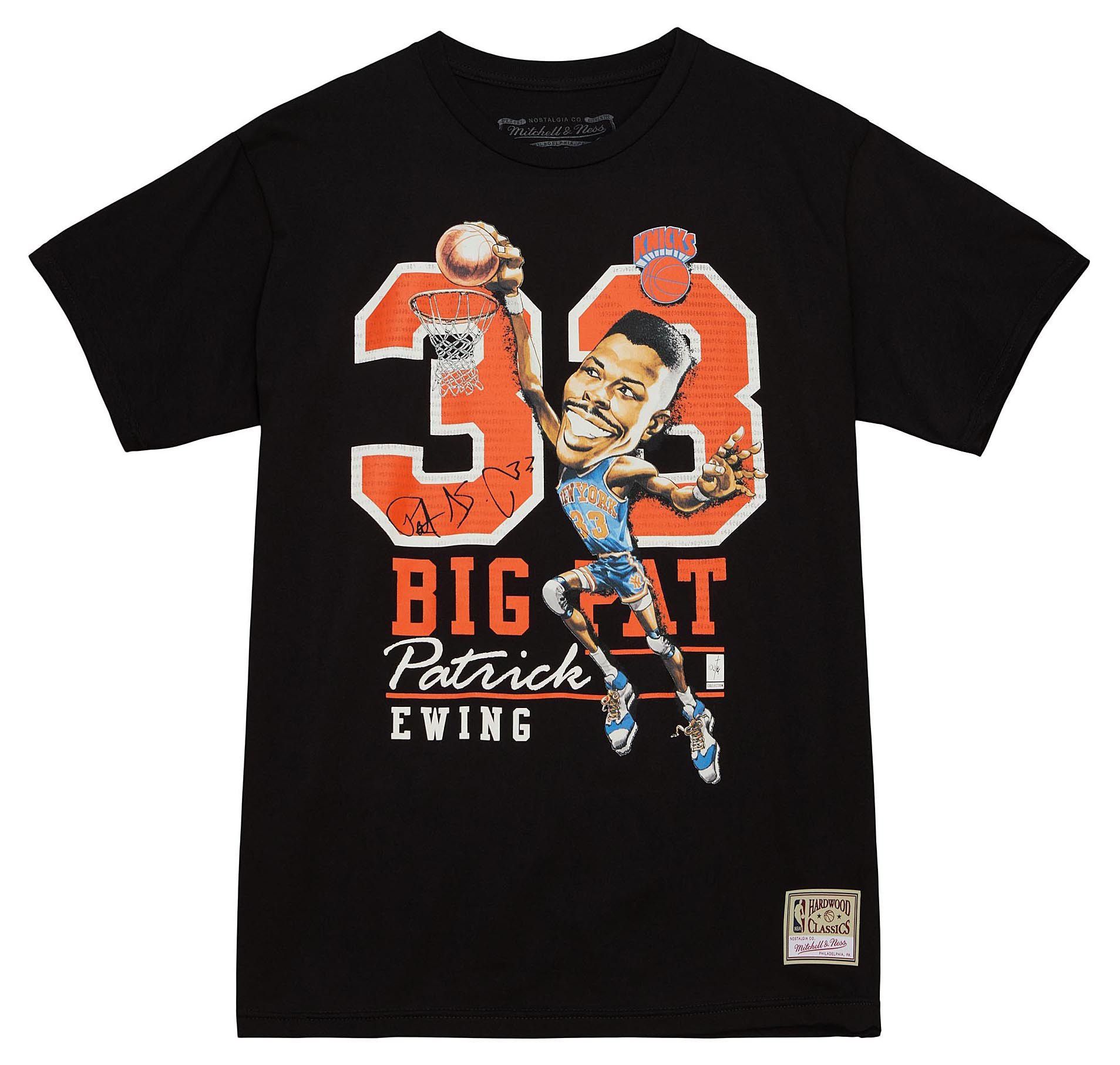 Mitchell & Ness Men's Patrick Ewing New York Knicks Black Caricature T-Shirt product image