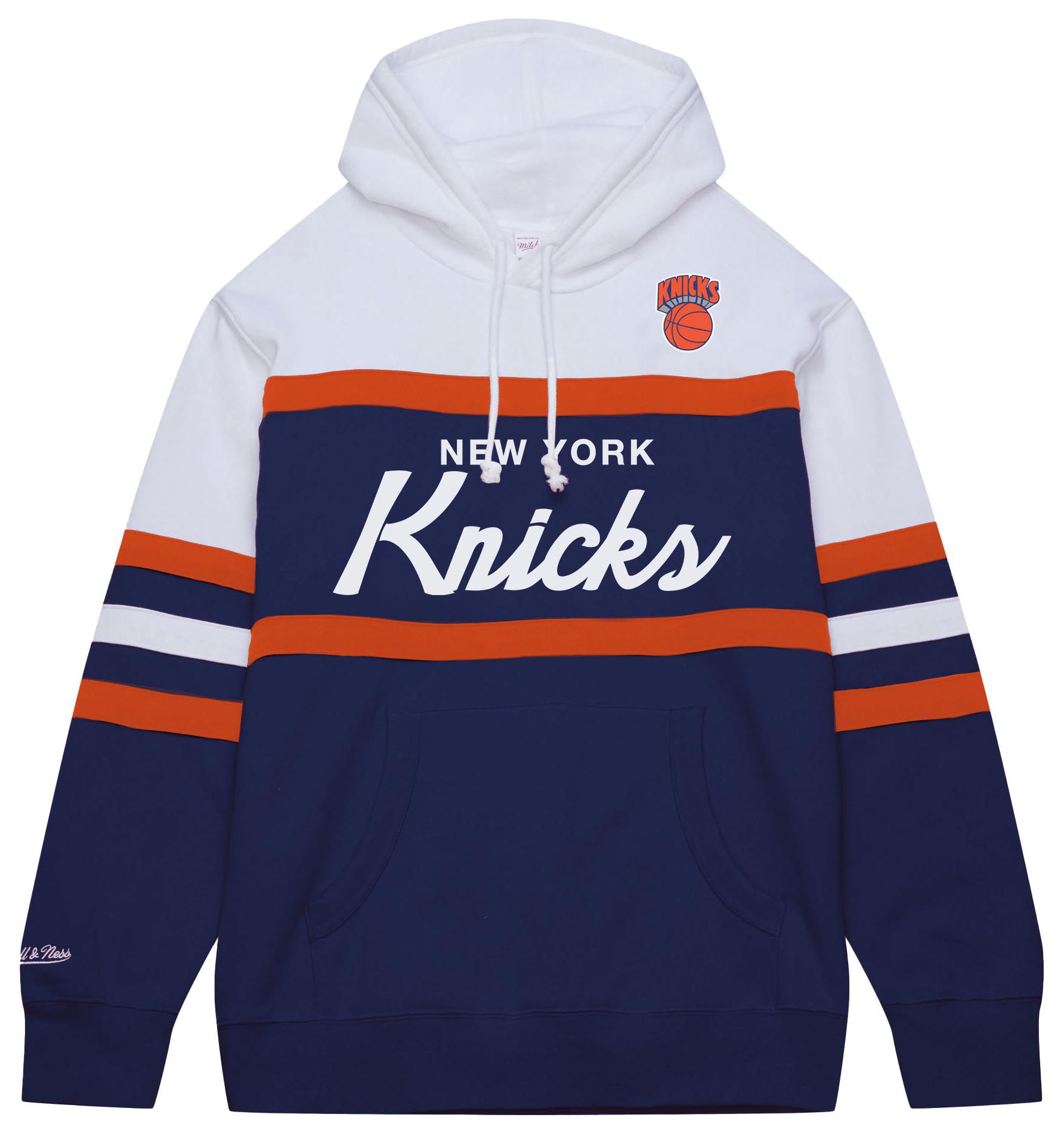 Mitchell & Ness Men's New York Knicks Navy Head Coach Pullover Hoodie product image