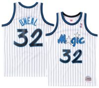 Mitchell & Ness Men's Orlando Magic White Shaquille O'Neal #32 Big and Tall Hardwood Classic Jersey