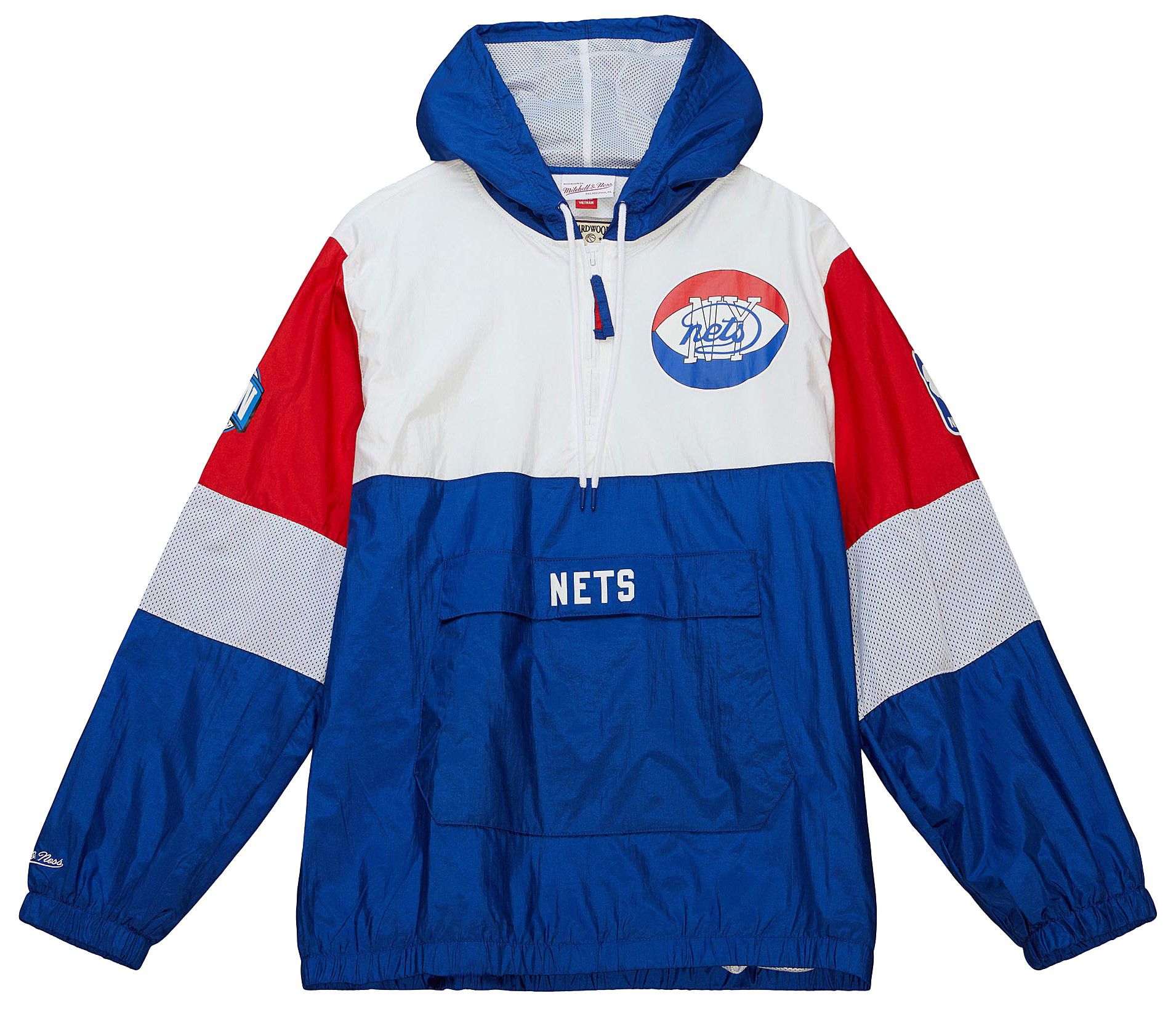 Mitchell & Ness Men's Brooklyn Nets Blue Retro Graphic Night Surprise Jacket product image