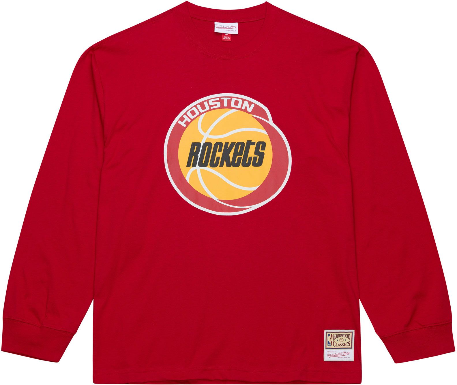 Mitchell & Ness Men's Houston Rockets Red All In Long Sleeve T-Shirt product image