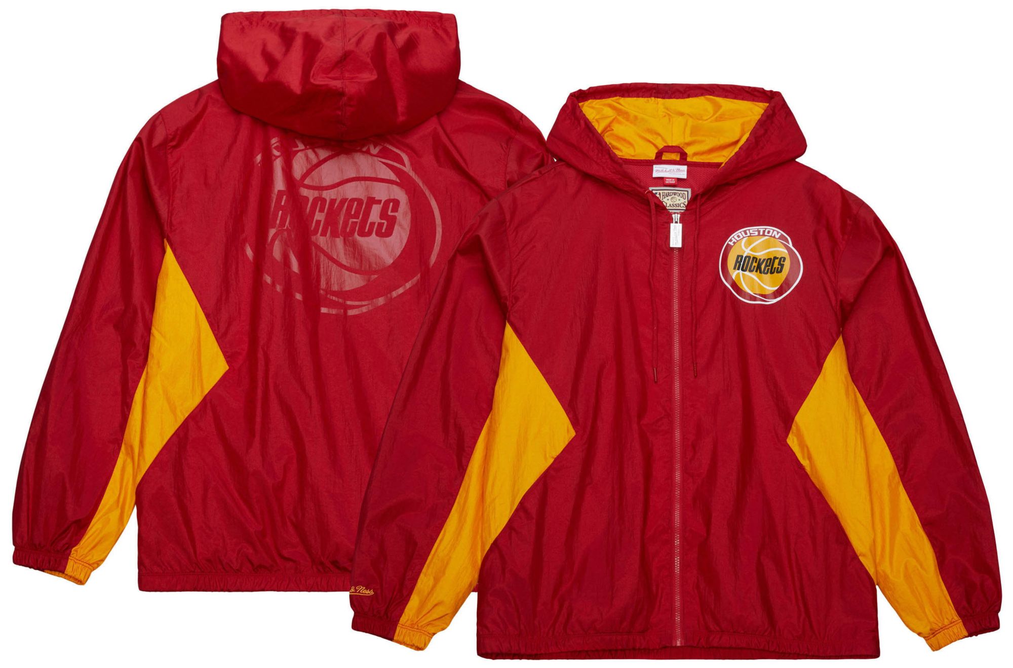 Mitchell & Ness Men's Houston Rockets Red Playmaker Full-Zip Windbreaker product image