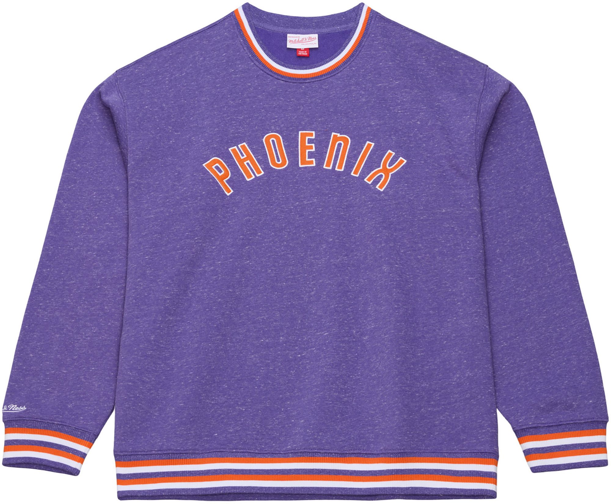 Mitchell & Ness Men's Phoenix Suns Purple Retro Graphic Snow Washed Crewneck Sweatshirt product image