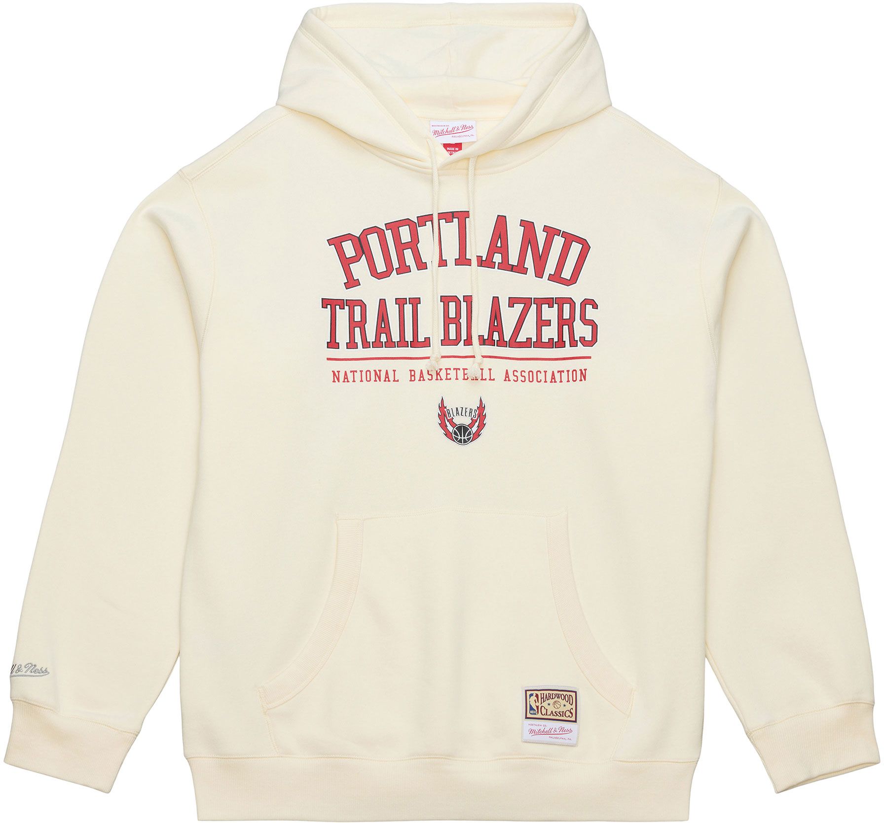 Mitchell & Ness Men's Portland Trail Blazers Off White All In Hoodie product image