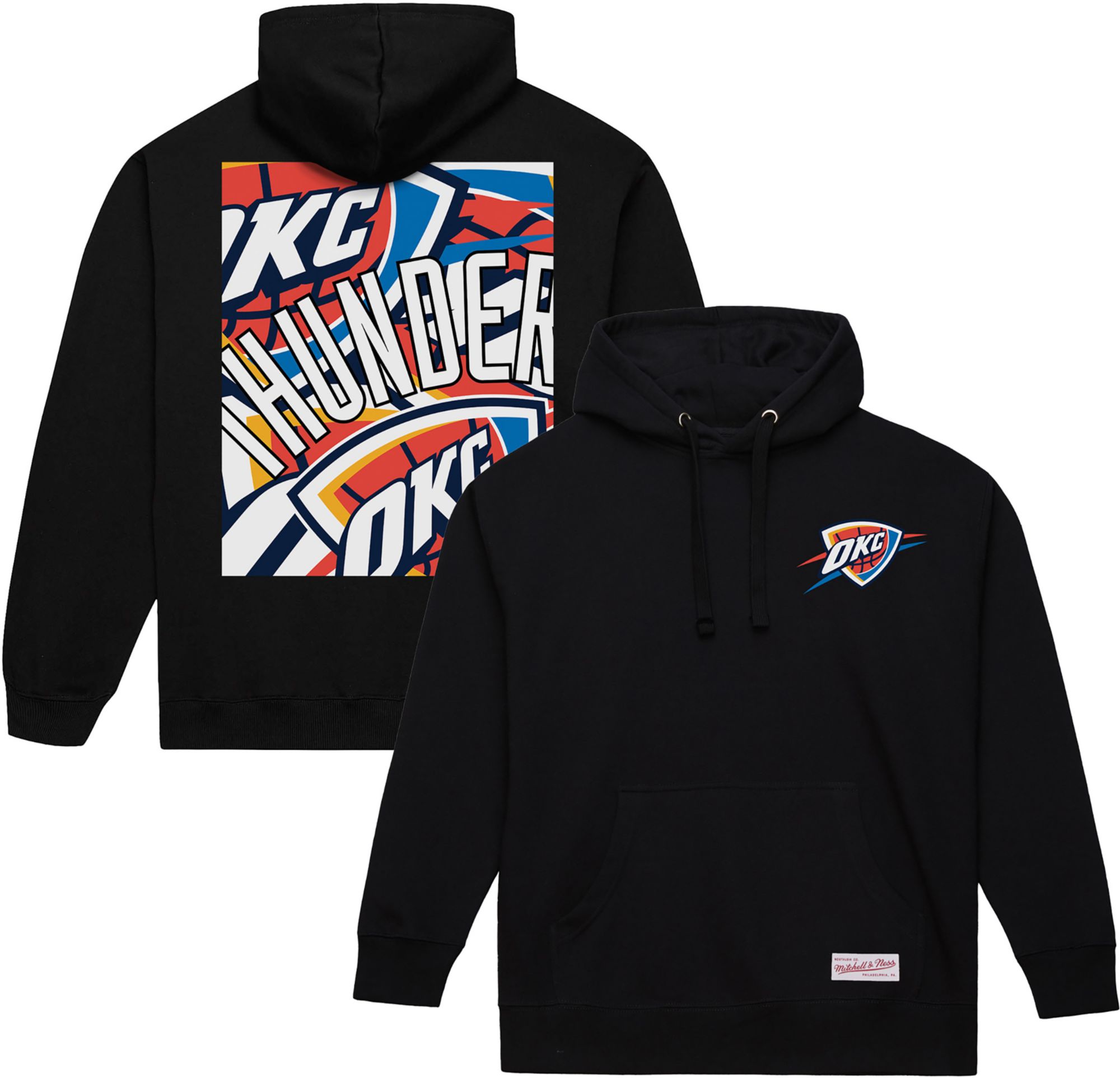 Mitchell & Ness Men's Oklahoma City Thunder Black Hoodie product image