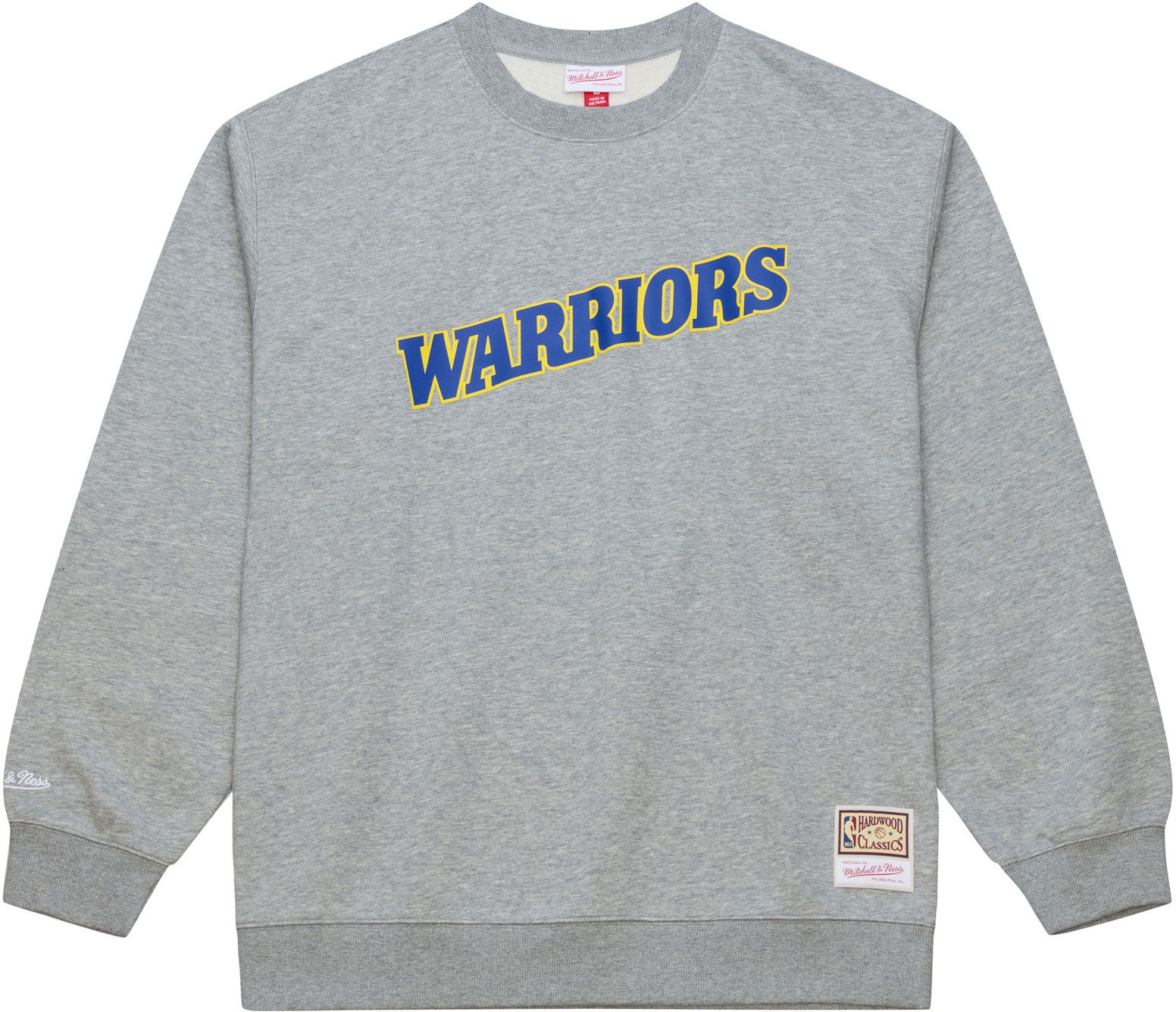Mitchell & Ness Men's Golden State Warriors Grey All In Crewneck Sweatshirt product image