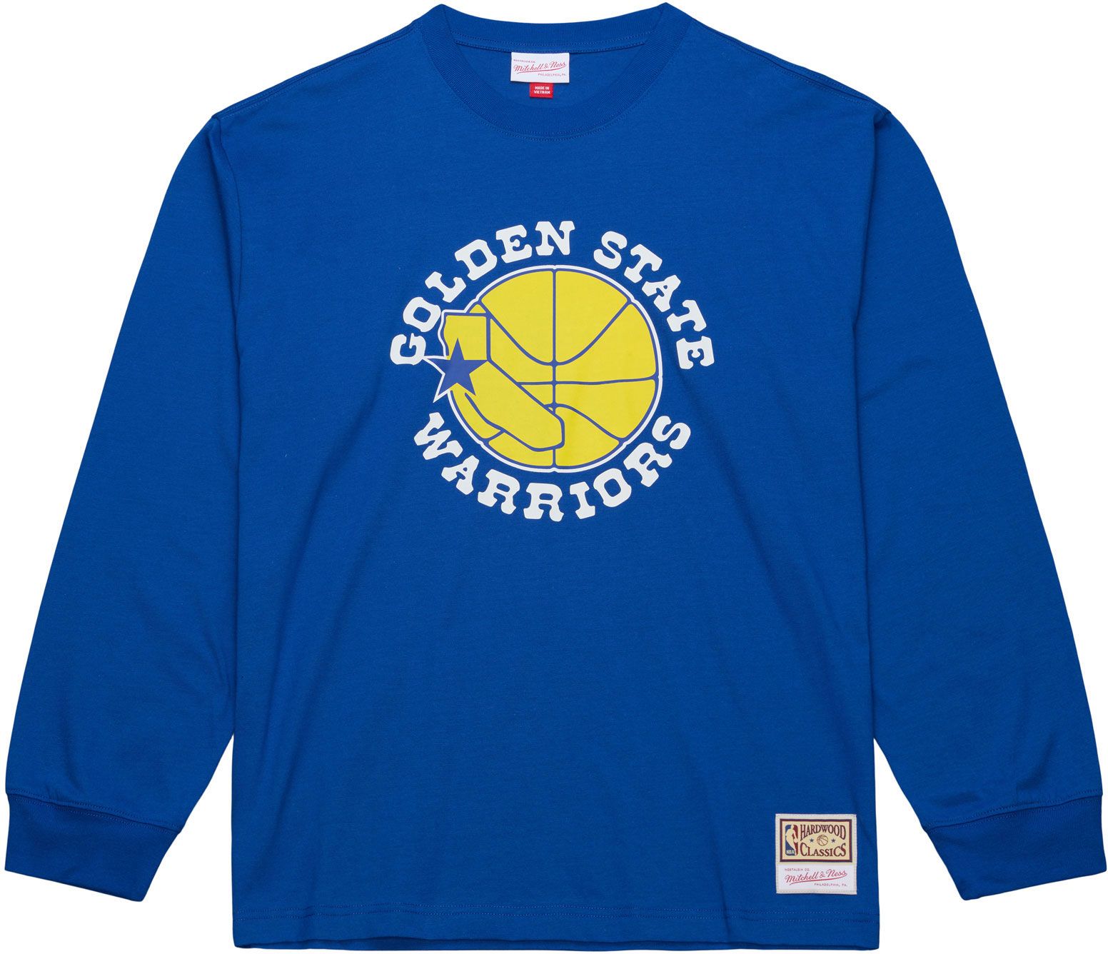 Mitchell & Ness Men's Golden State Warriors Royal All In Long Sleeve T-Shirt product image