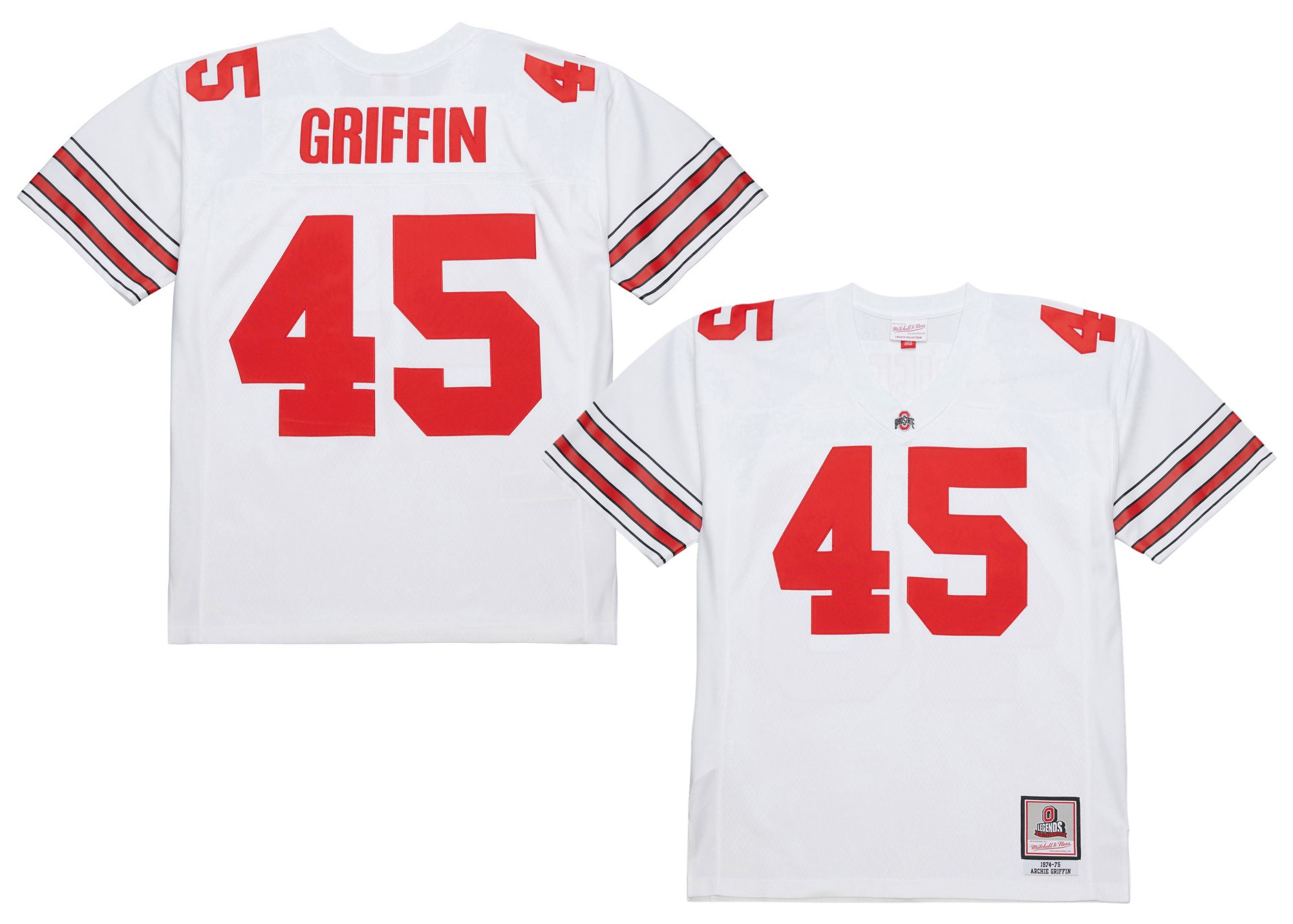 Mitchell & Ness Men's Ohio State Buckeyes Archie Griffin #75 White Jersey product image