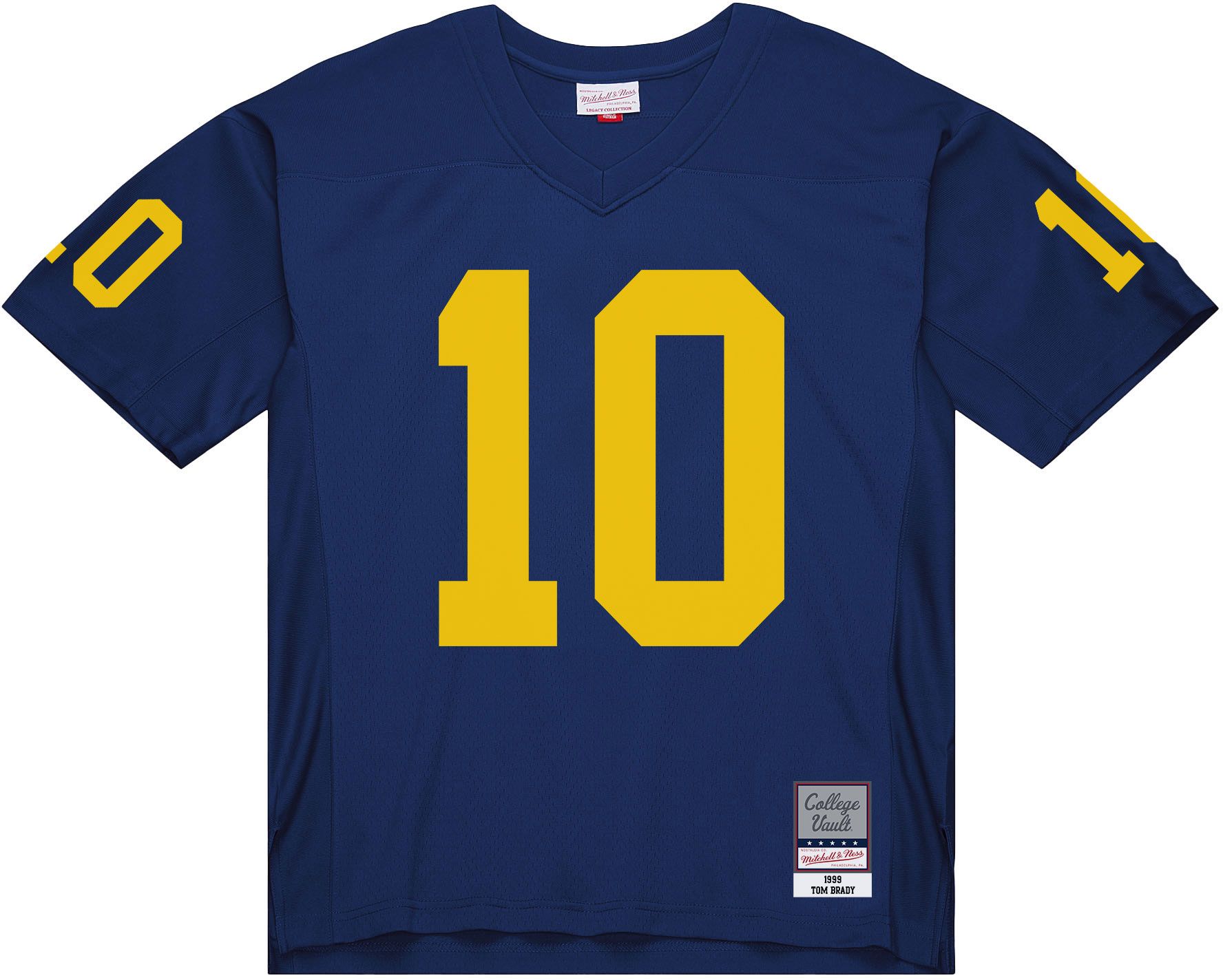 Mitchell & Ness Men's 1999 Michigan Wolverines Tom Brady #10 Navy Legacy Jersey product image
