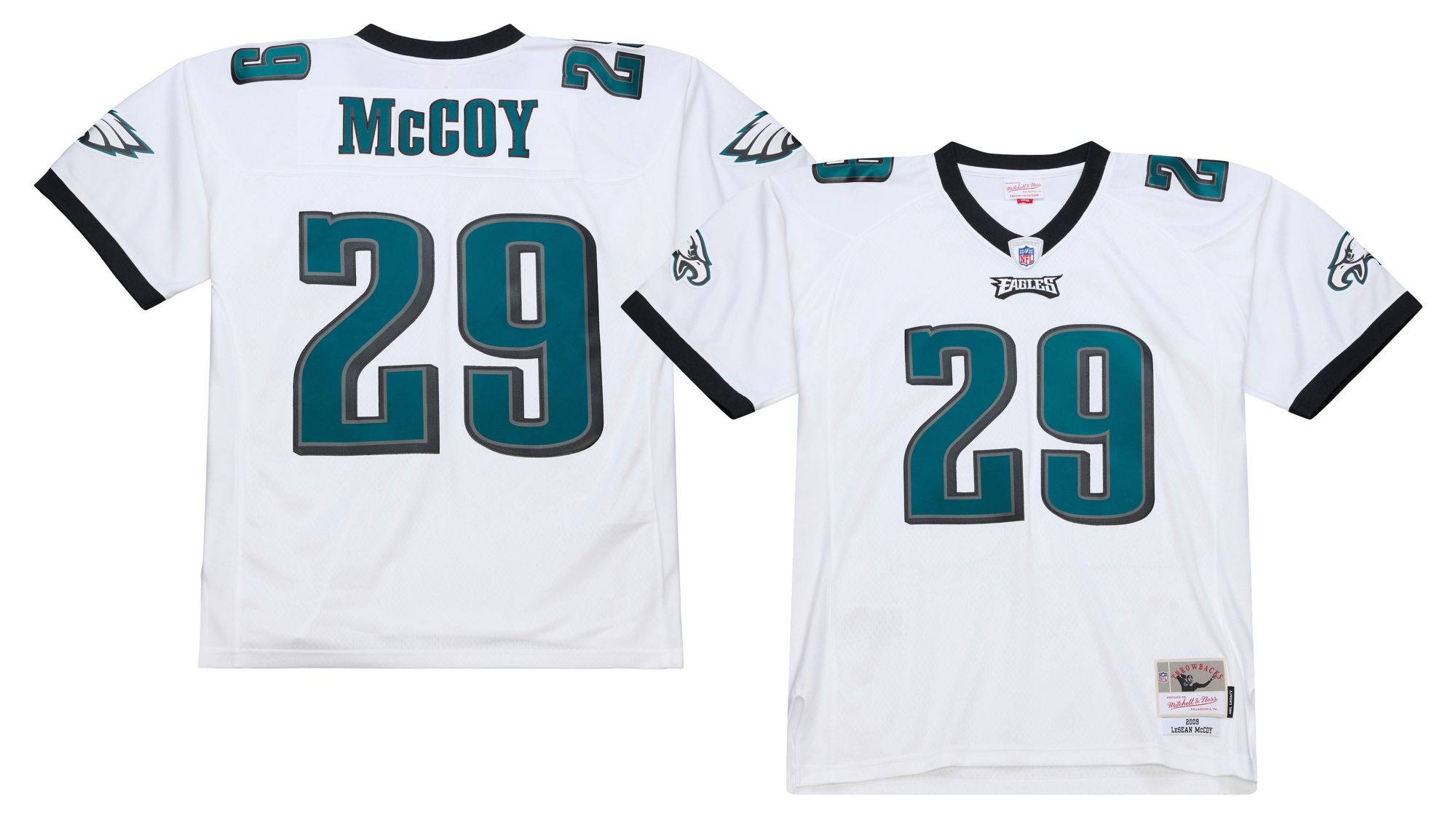 Mitchell & Ness Men's 2009 Philadelphia Eagles LeSean McCoy #29 White Legacy Jersey product image