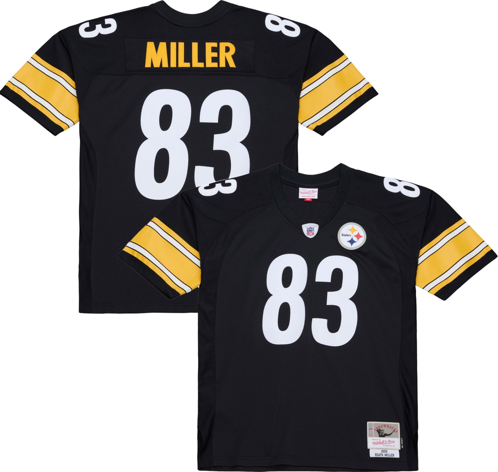 Mitchell & Ness Men's Pittsburgh Steelers Heath Miller #83 Black Legacy Jersey product image