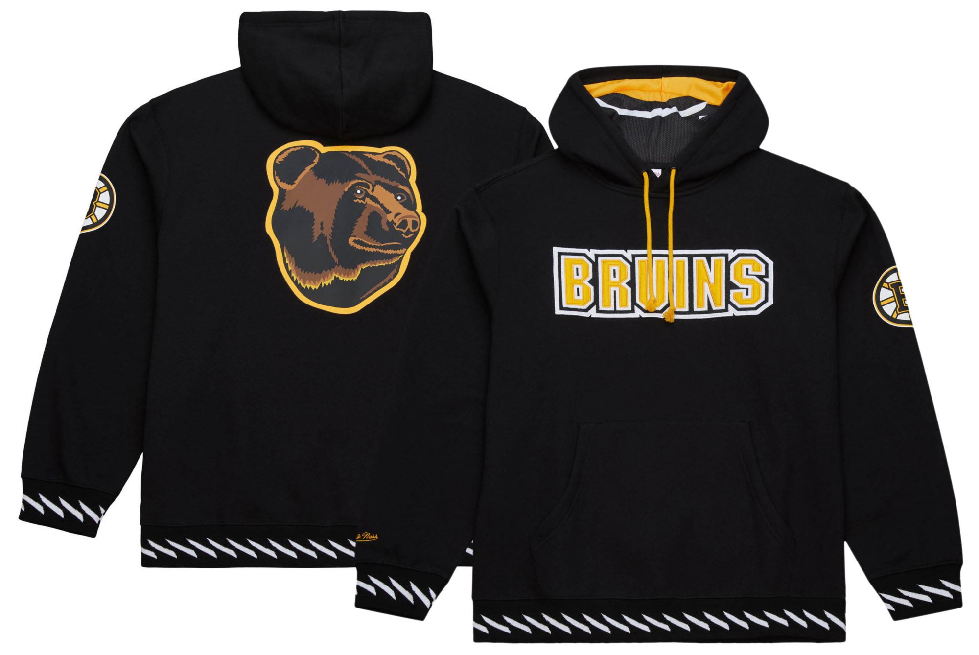Mitchell & Ness Men's Boston Bruins Playmaker Fleece Pullover Hoodie product image