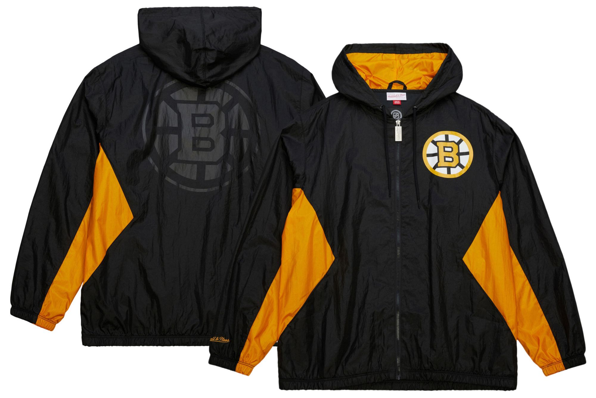 Mitchell & Ness Men's Boston Bruins Black Playmaker Full-Zip Jacket product image