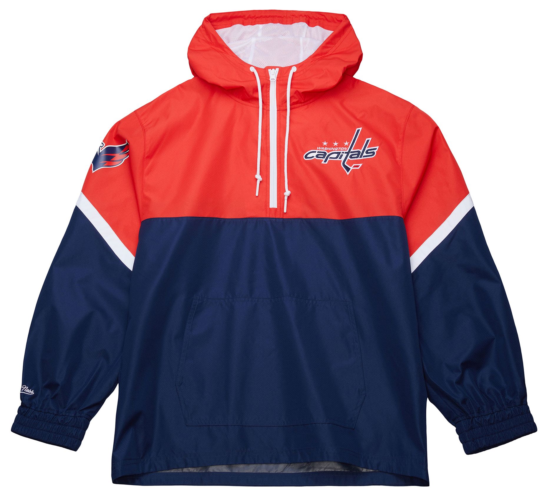 Mitchell & Ness Men's Washington Capitals Navy Anorak Windbreaker Jacket product image