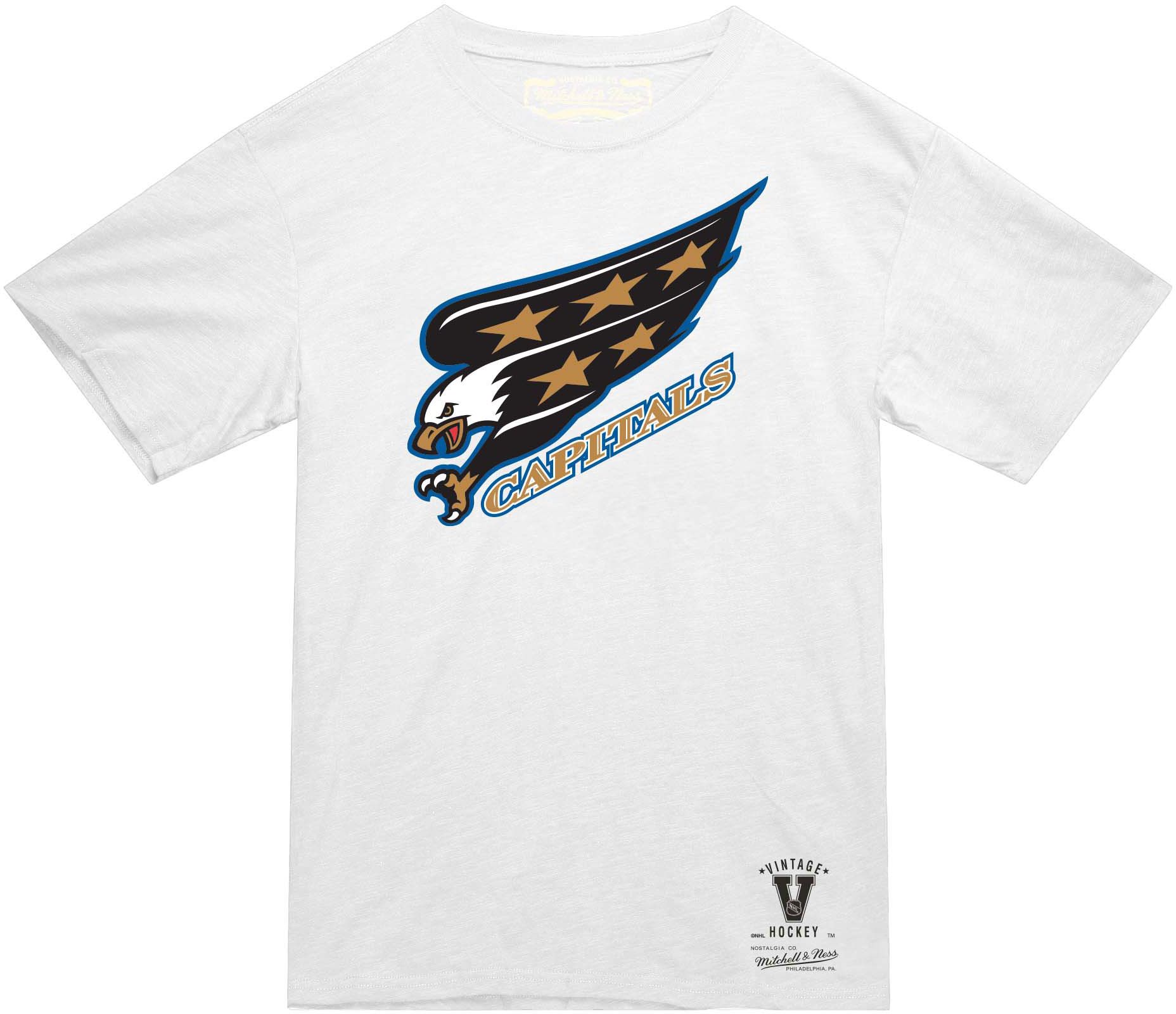 Mitchell & Ness Men's Washington Capitals White 'Screaming Eagle' T-Shirt product image