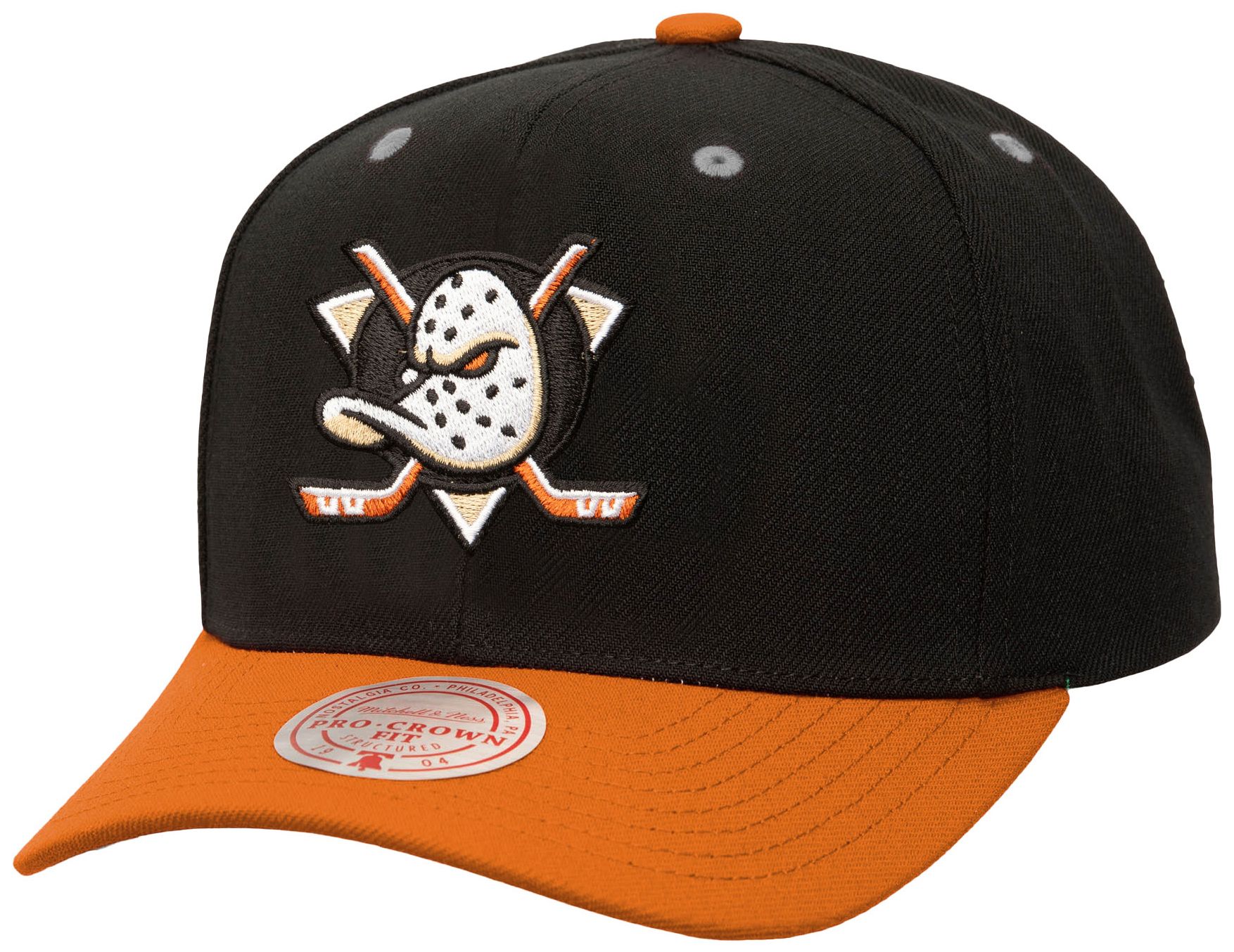 Mitchell & Ness Men's Anaheim Ducks Black GOT 5 Pro Snapback Hat product image