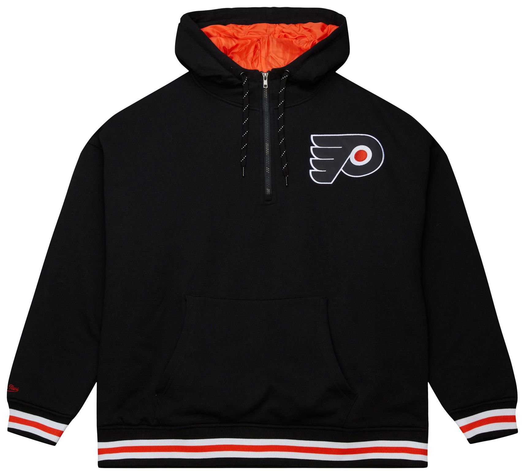 Mitchell & Ness Men's Philadelphia Flyers Black 'Throw It Back' Quilted Pullover Hoodie product image