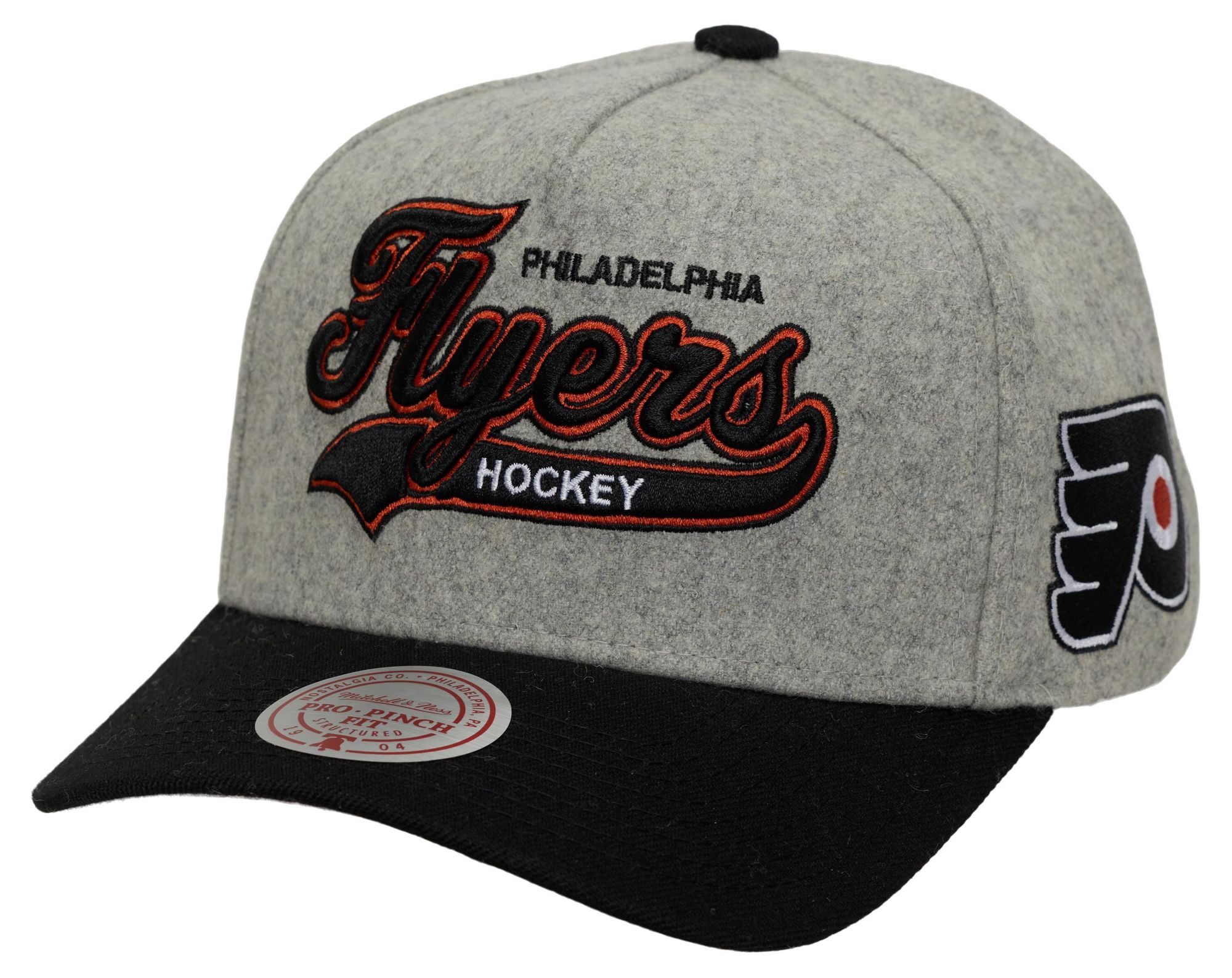 Mitchell & Ness Men's Philadelphia Flyers Grey Tailsweep Snapback Hat product image