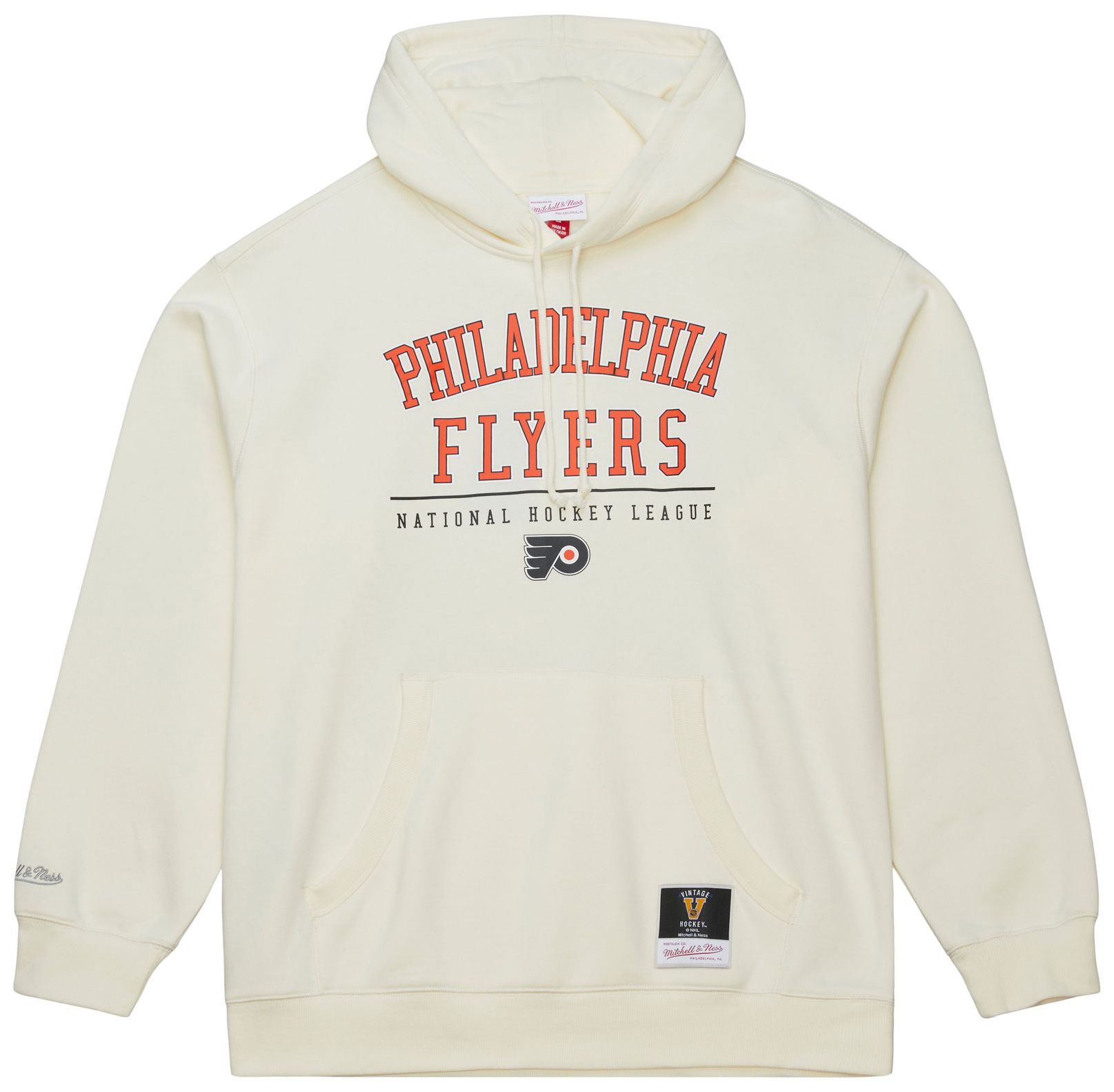 Mitchell & Ness Men's Philadelphia Flyers Cream All In Walk Off Fleece Pullover Hoodie product image