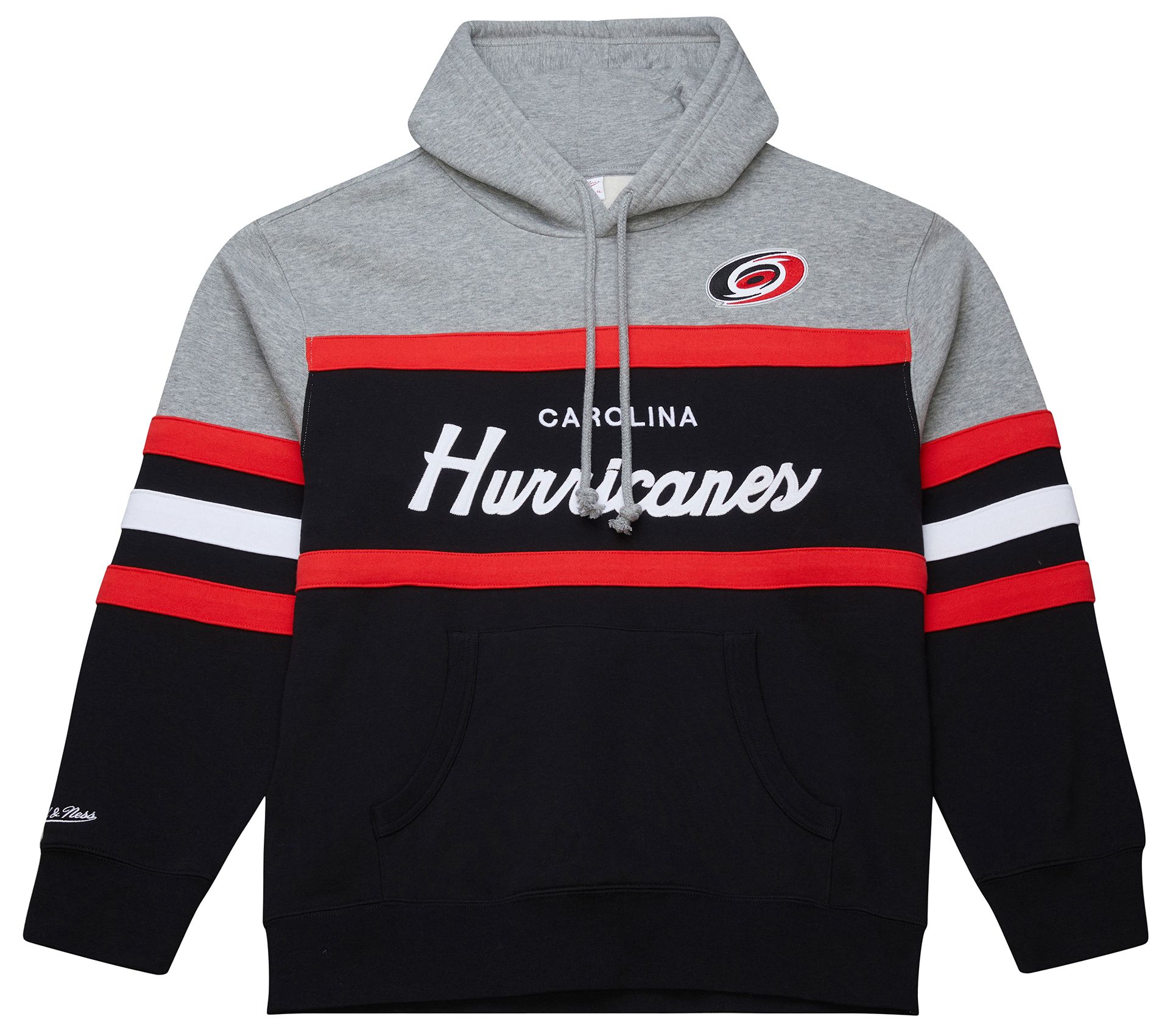 Mitchell & Ness Men's Carolina Hurricanes Black Head Coach Pullover Hoodie product image