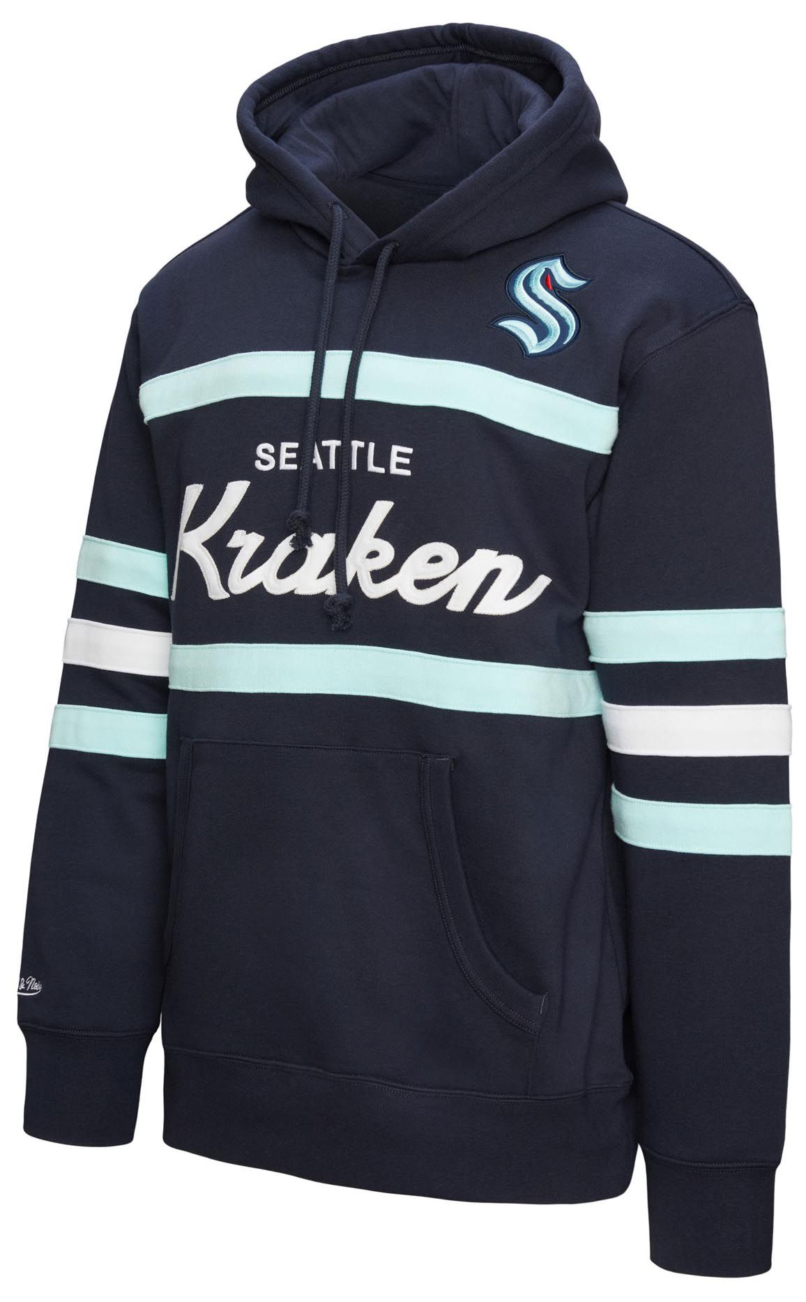 Mitchell & Ness Men's Seattle Kraken Navy Head Coach Pullover Hoodie product image