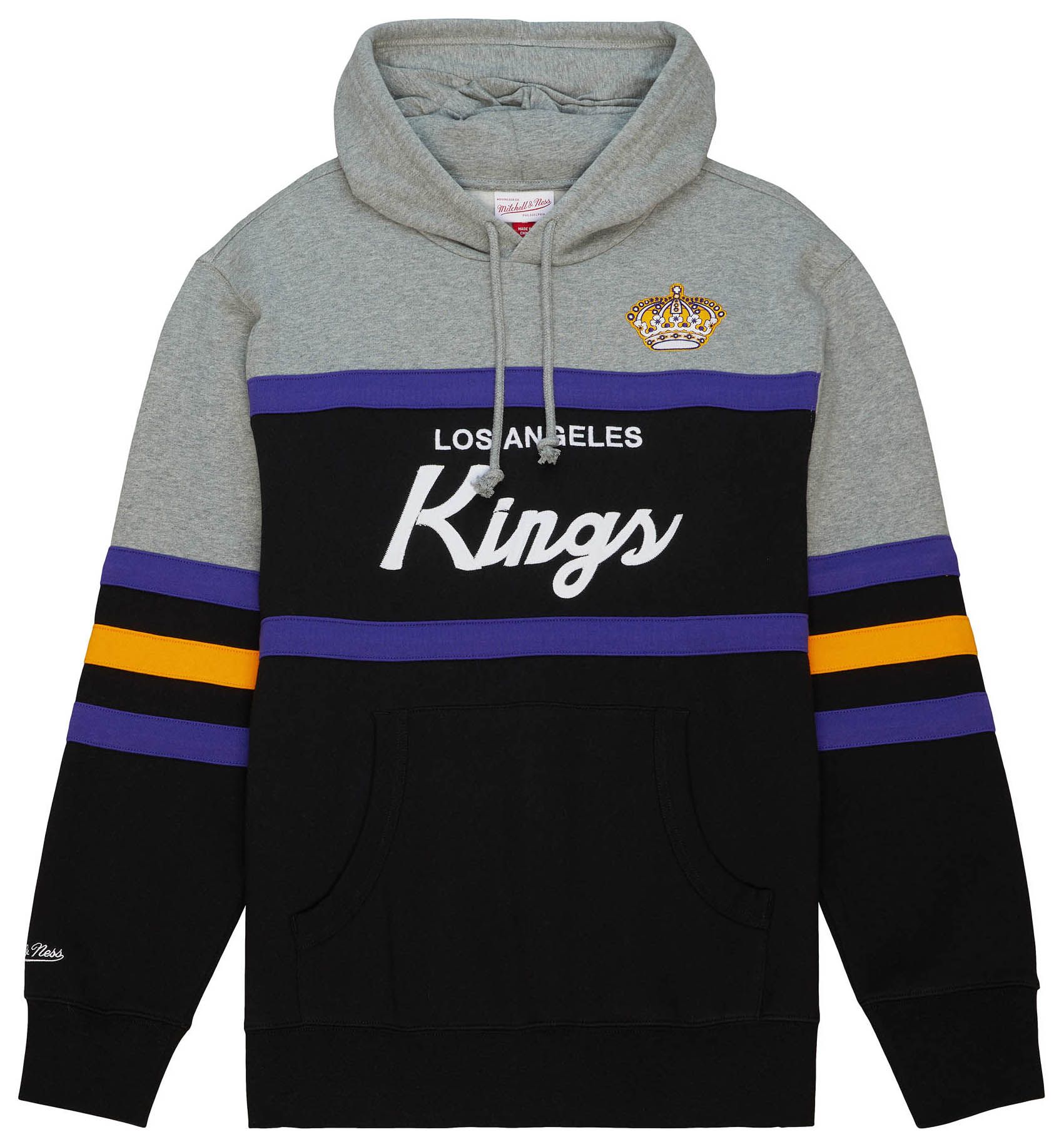 Mitchell & Ness Men's Los Angeles Kings Black Head Coach Pullover Hoodie product image