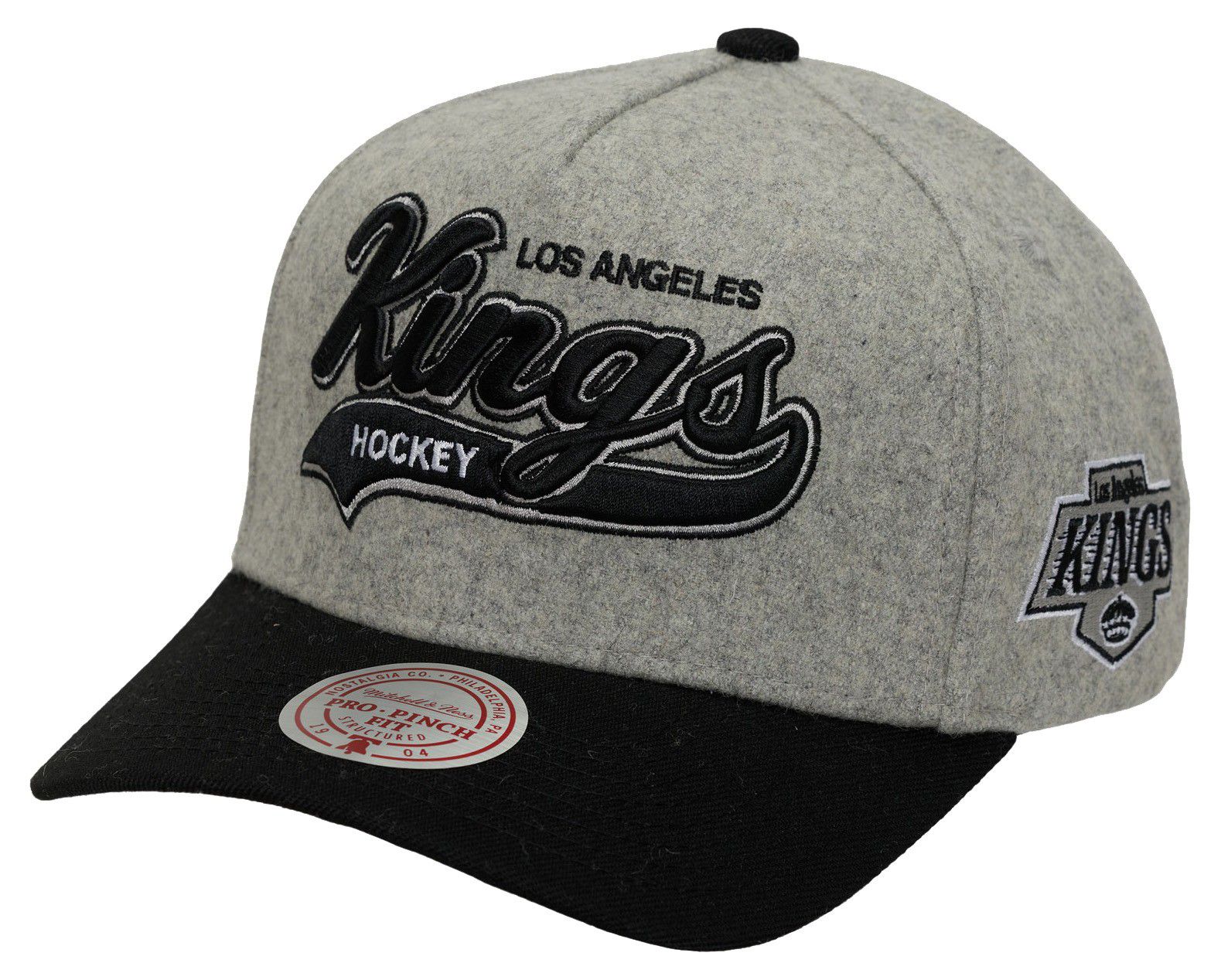 Mitchell & Ness Men's Los Angeles Kings Grey Tailsweep Snapback Hat product image