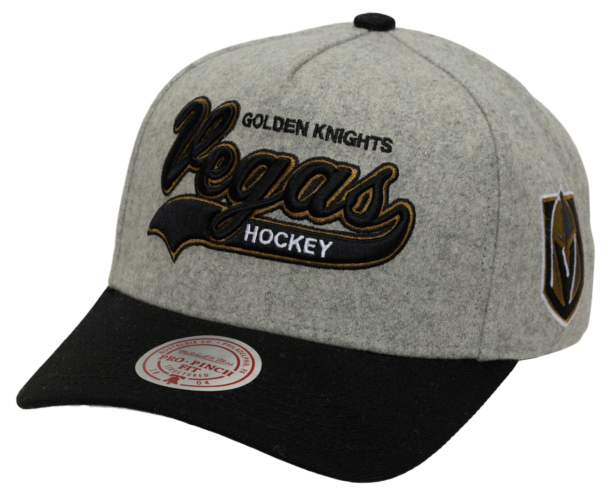 Mitchell & Ness Men's Vegas Golden Knights Grey Tailsweep Snapback Hat product image