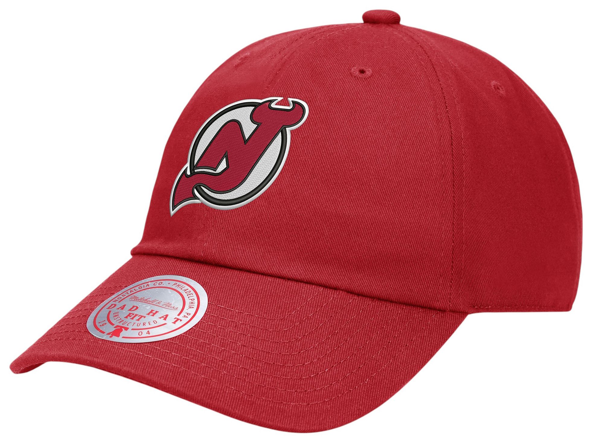 Mitchell & Ness Men's New Jersey Devils Red Secondary 1904 Hat product image
