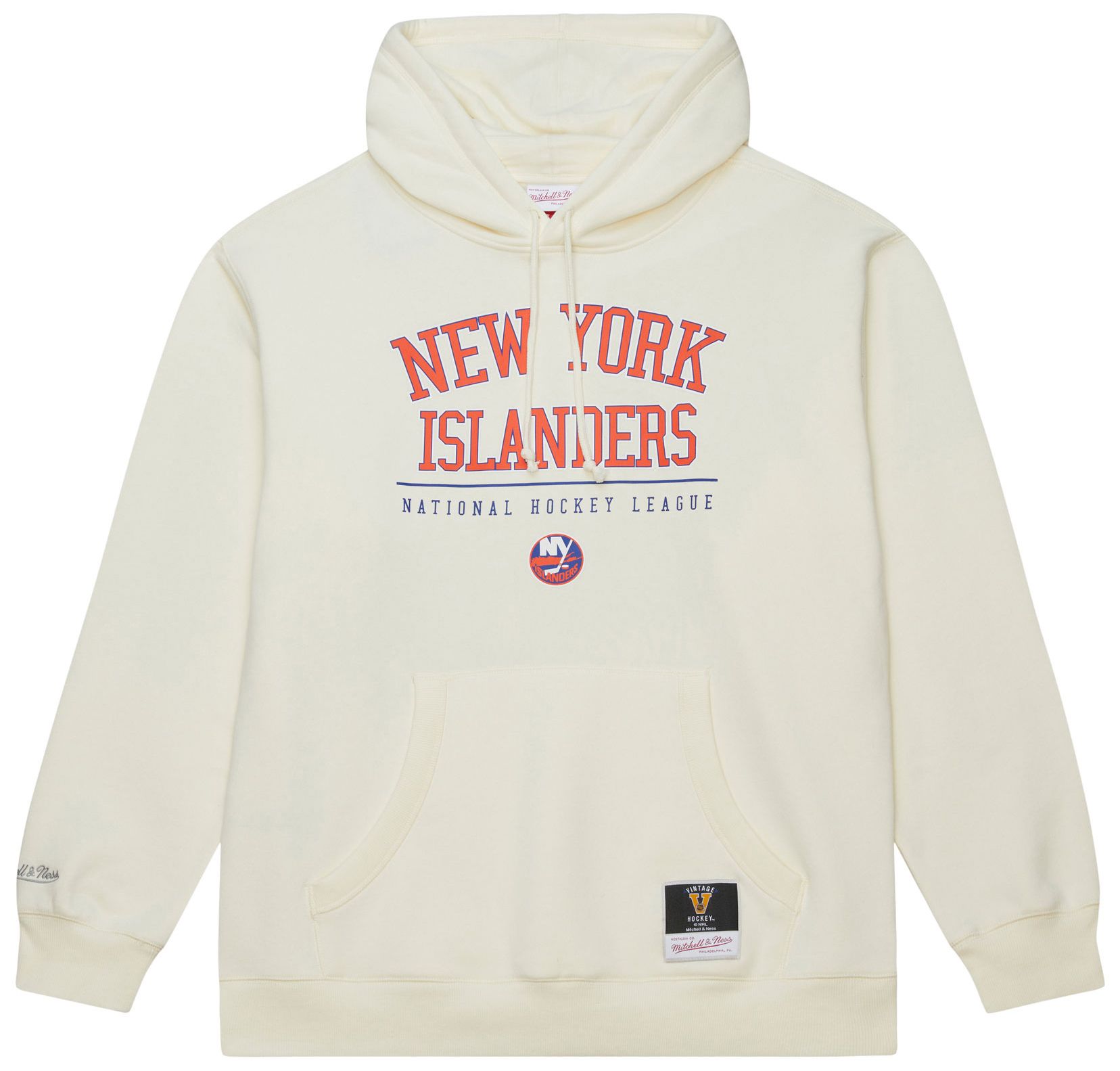 Mitchell & Ness Men's New York Islanders Cream All In Walk Off Fleece Pullover Hoodie product image