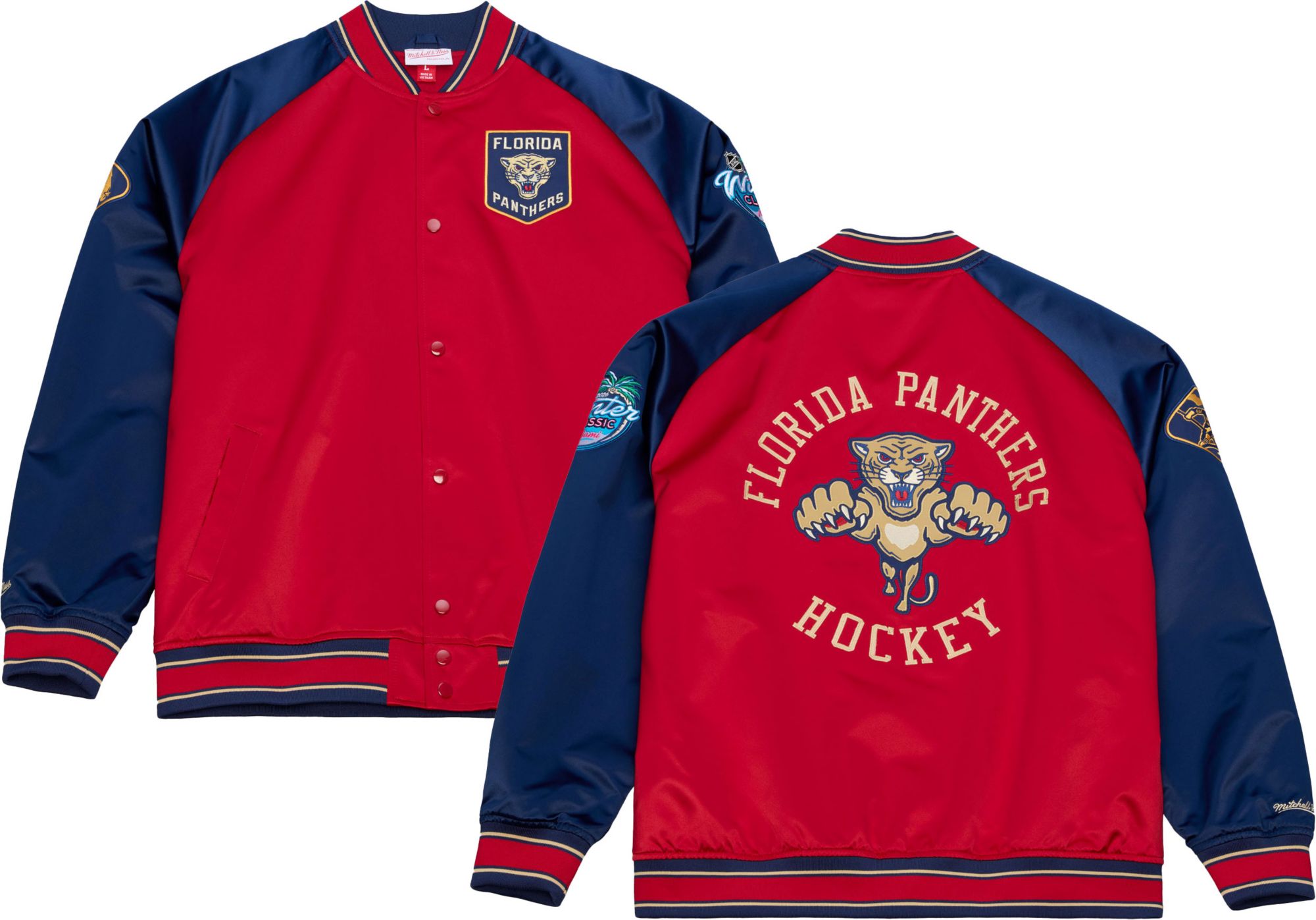 Mitchell & Ness Men's Florida Panthers Winter Classic 2026 Satin Jacket product image