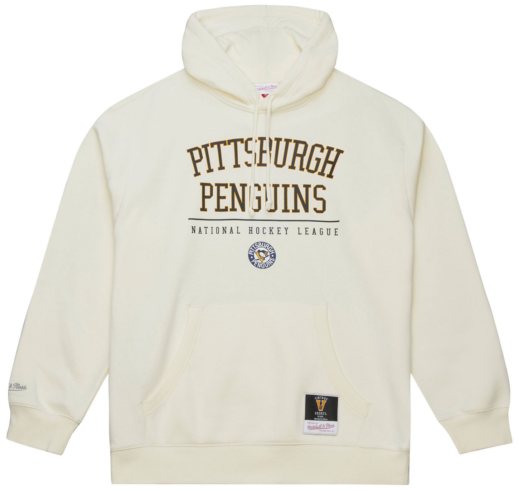 Mitchell & Ness Men's Pittsburgh Penguins Cream All In Walk Off Fleece Pullover Hoodie product image