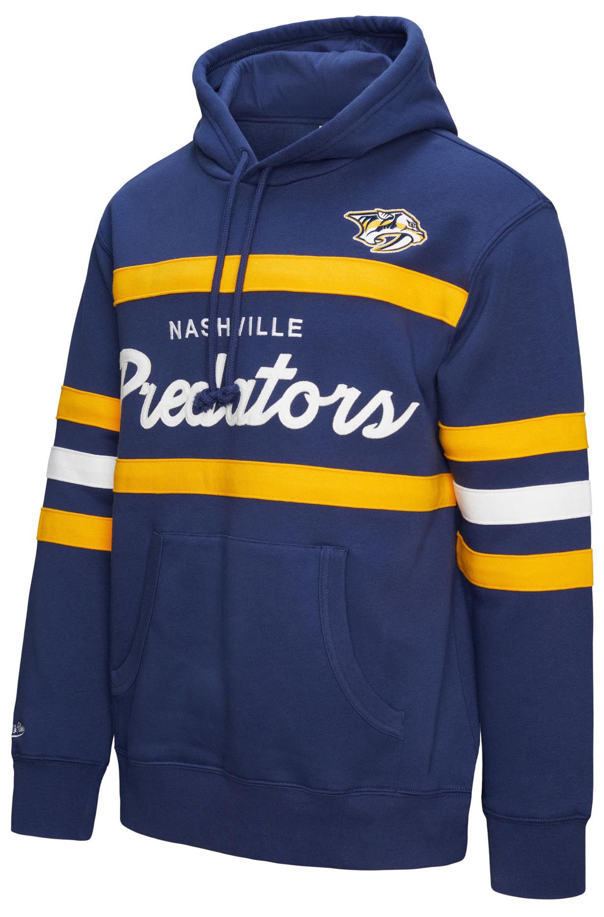 Mitchell & Ness Men's Nashville Predators Navy Head Coach Pullover Hoodie product image