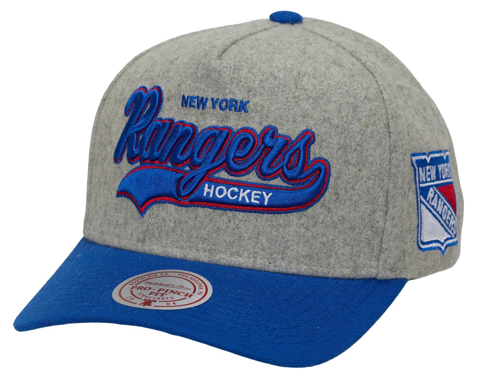 Mitchell & Ness Men's New York Rangers Grey Tailsweep Snapback Hat product image