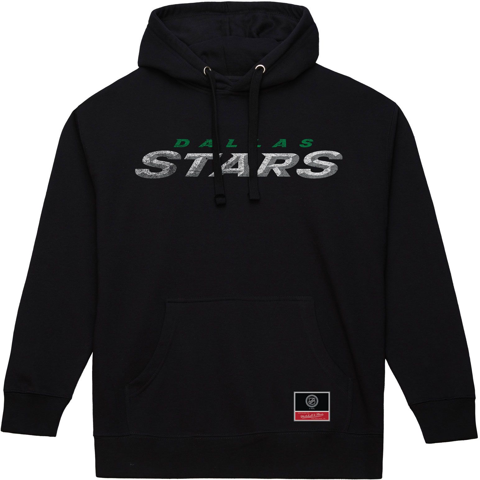 Mitchell & Ness Men's Dallas Stars Black Wordmark Pullover Hoodie product image