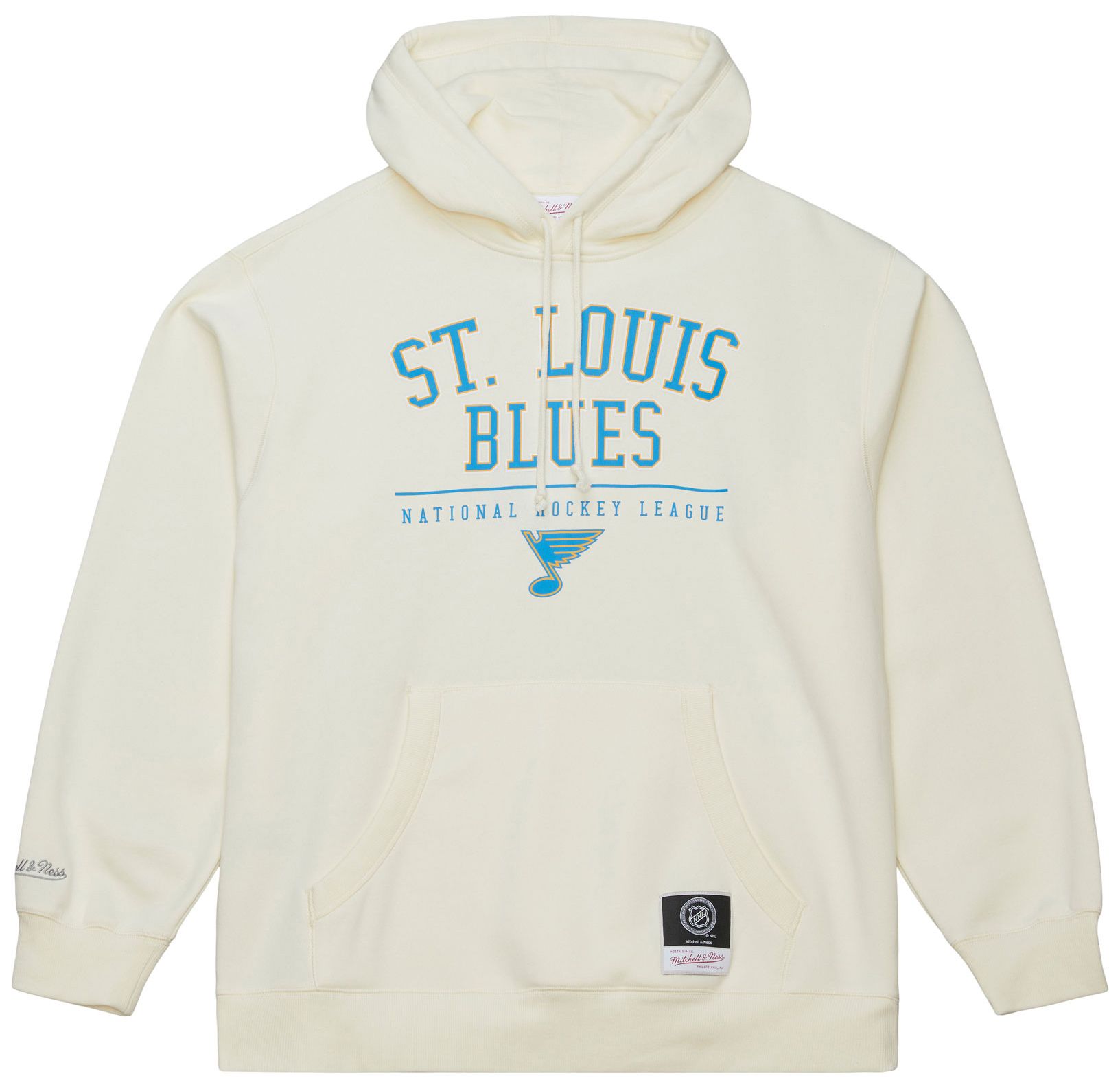 Mitchell & Ness Men's St. Louis Blues Cream All In Walk Off Fleece Pullover Hoodie product image