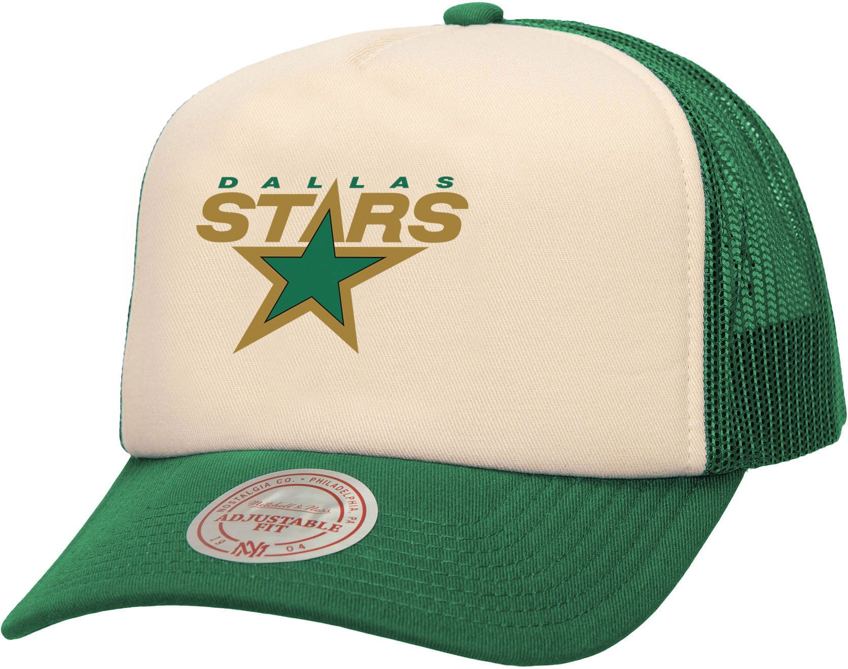 Mitchell & Ness Men's Albany Great Danes Cream Vintage Block Trucker Hat product image