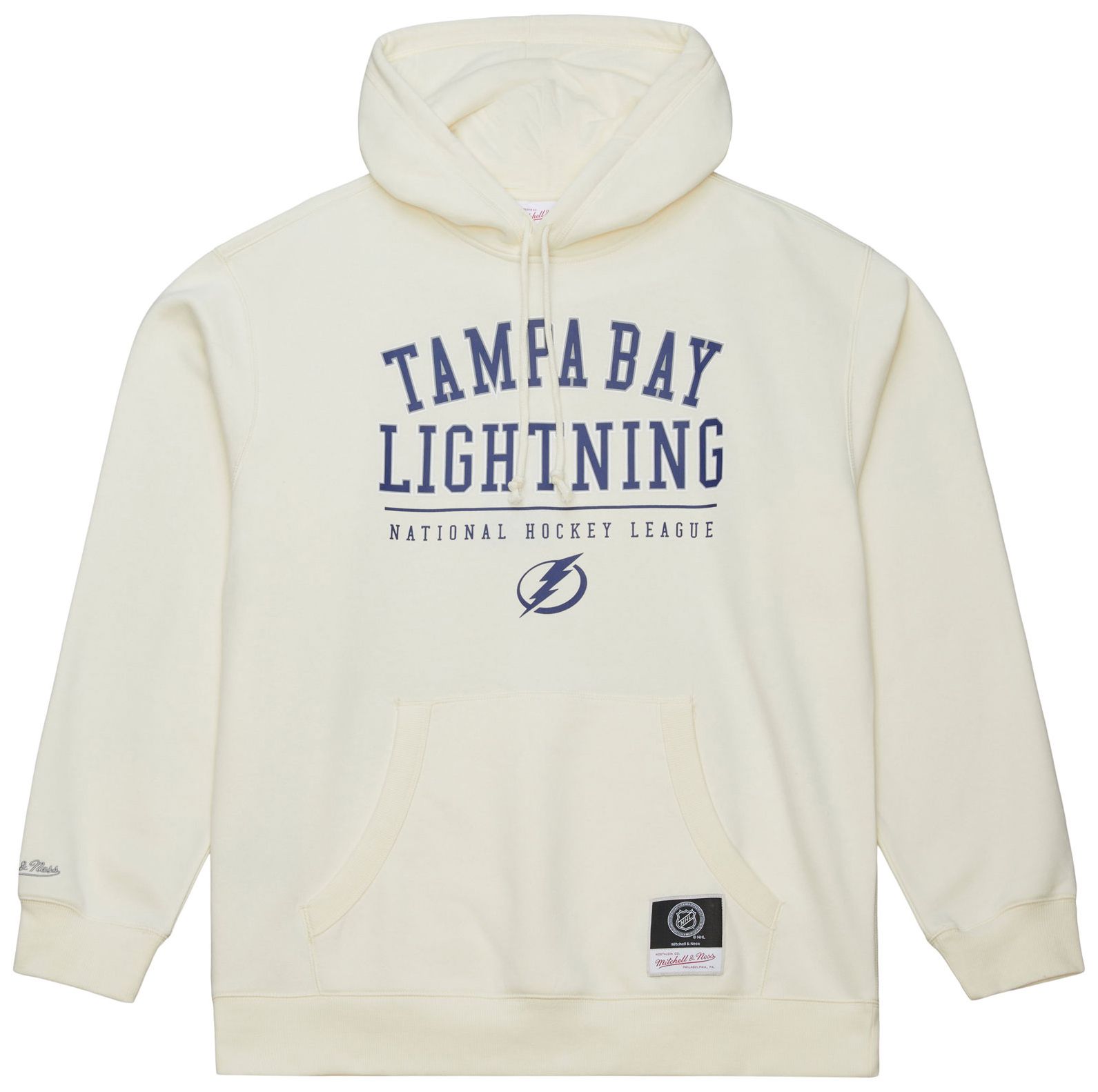 Mitchell & Ness Men's Tampa Bay Lightning Cream All In Walk Off Fleece Pullover Hoodie product image
