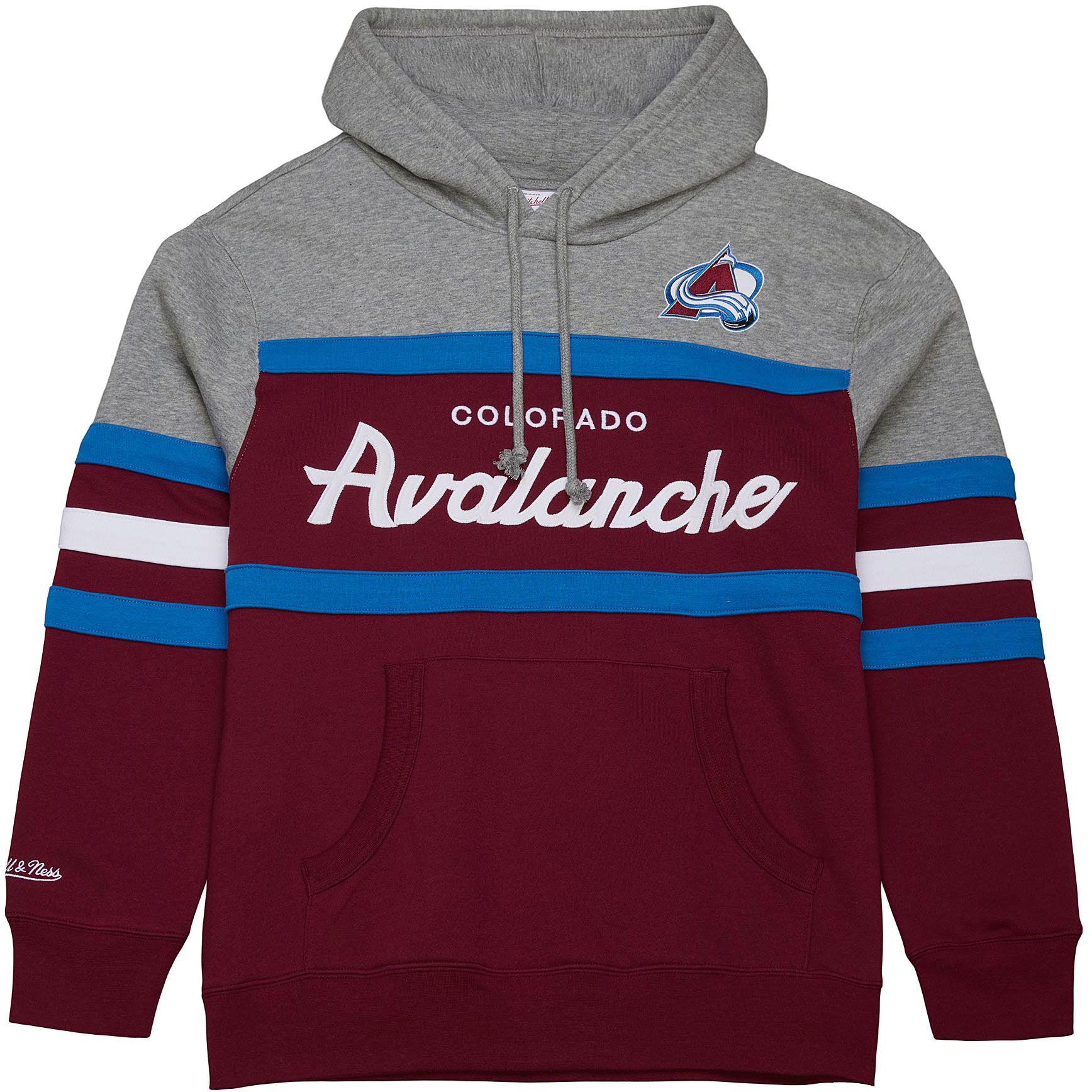 Mitchell & Ness Men's Colorado Avalanche Red Coach Pullover Hoodie product image