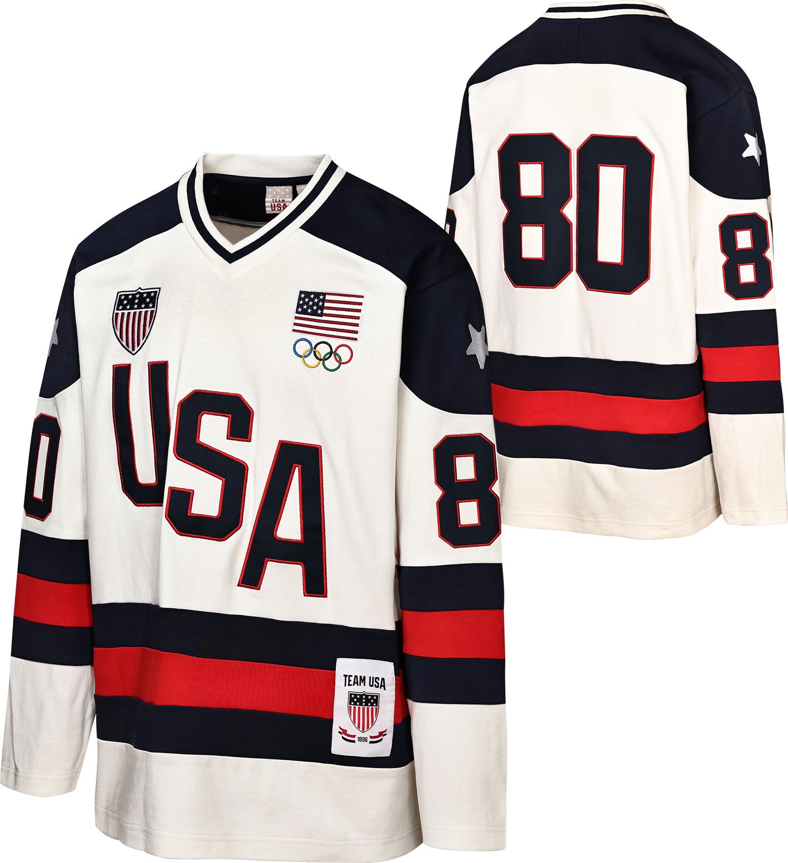 Team USA Adult Throwback 1980 Replica Hockey Jersey product image