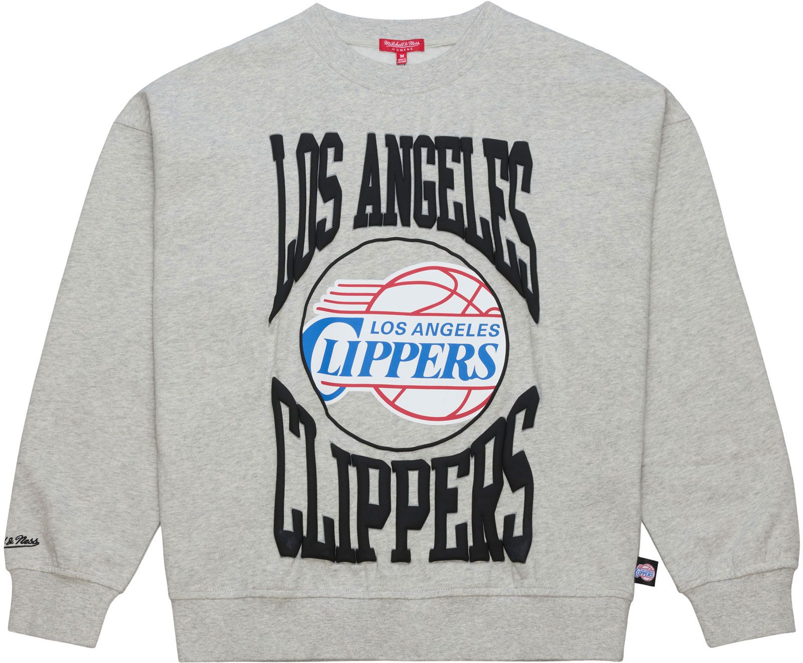Mitchell & Ness Women's Los Angeles Clippers Grey Retro Crewneck Sweatshirt product image