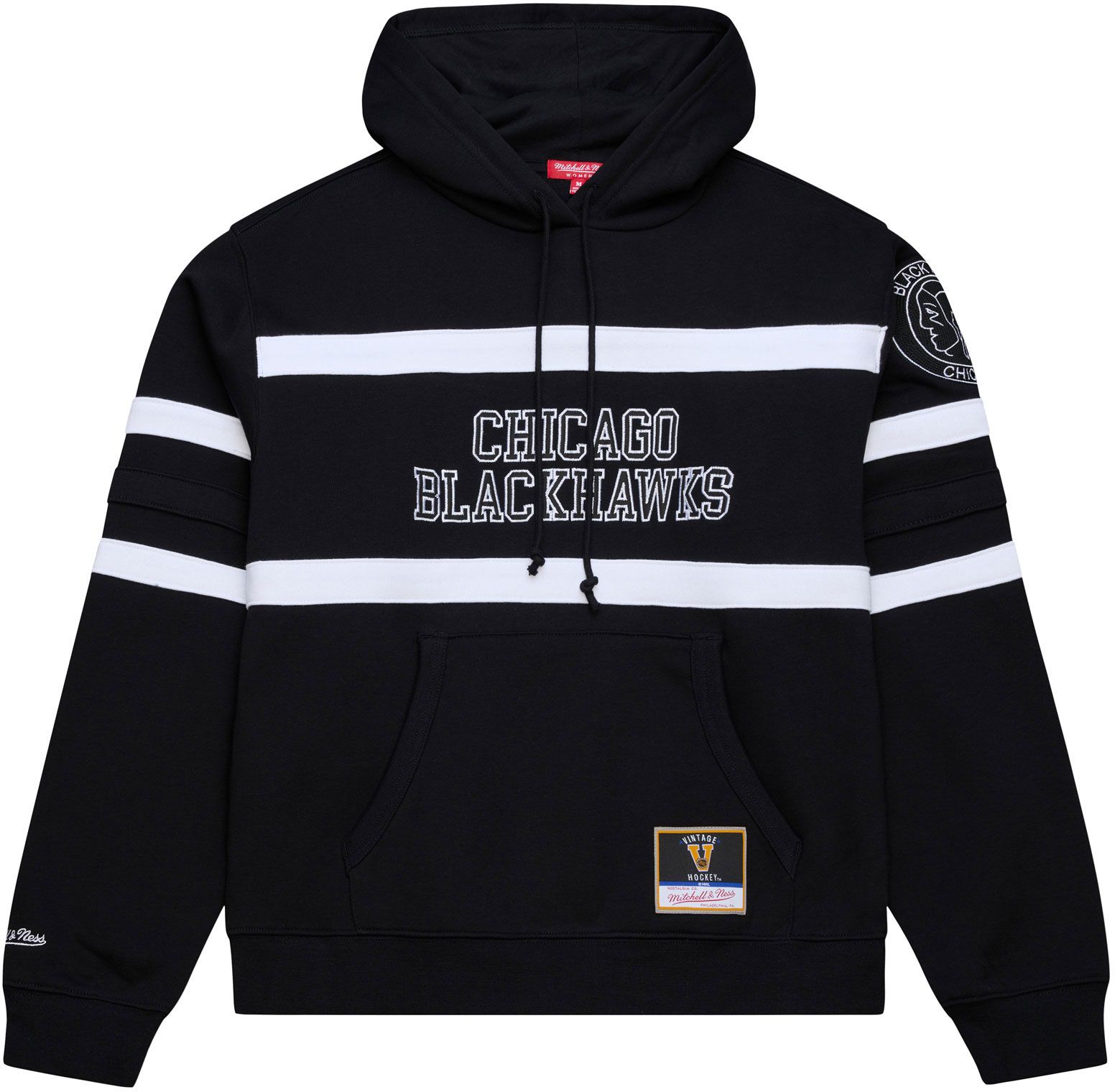 Mitchell & Ness Women's Chicago Blackhawks Black Coach Pullover Hoodie product image