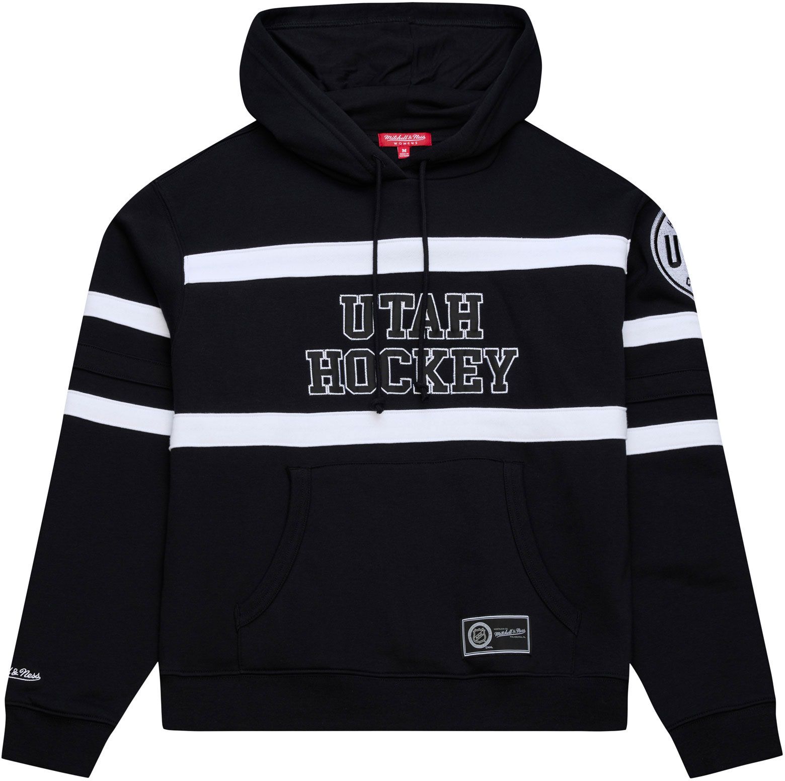 Mitchell & Ness Women's Utah Mammoth Black Coach Pullover Hoodie product image