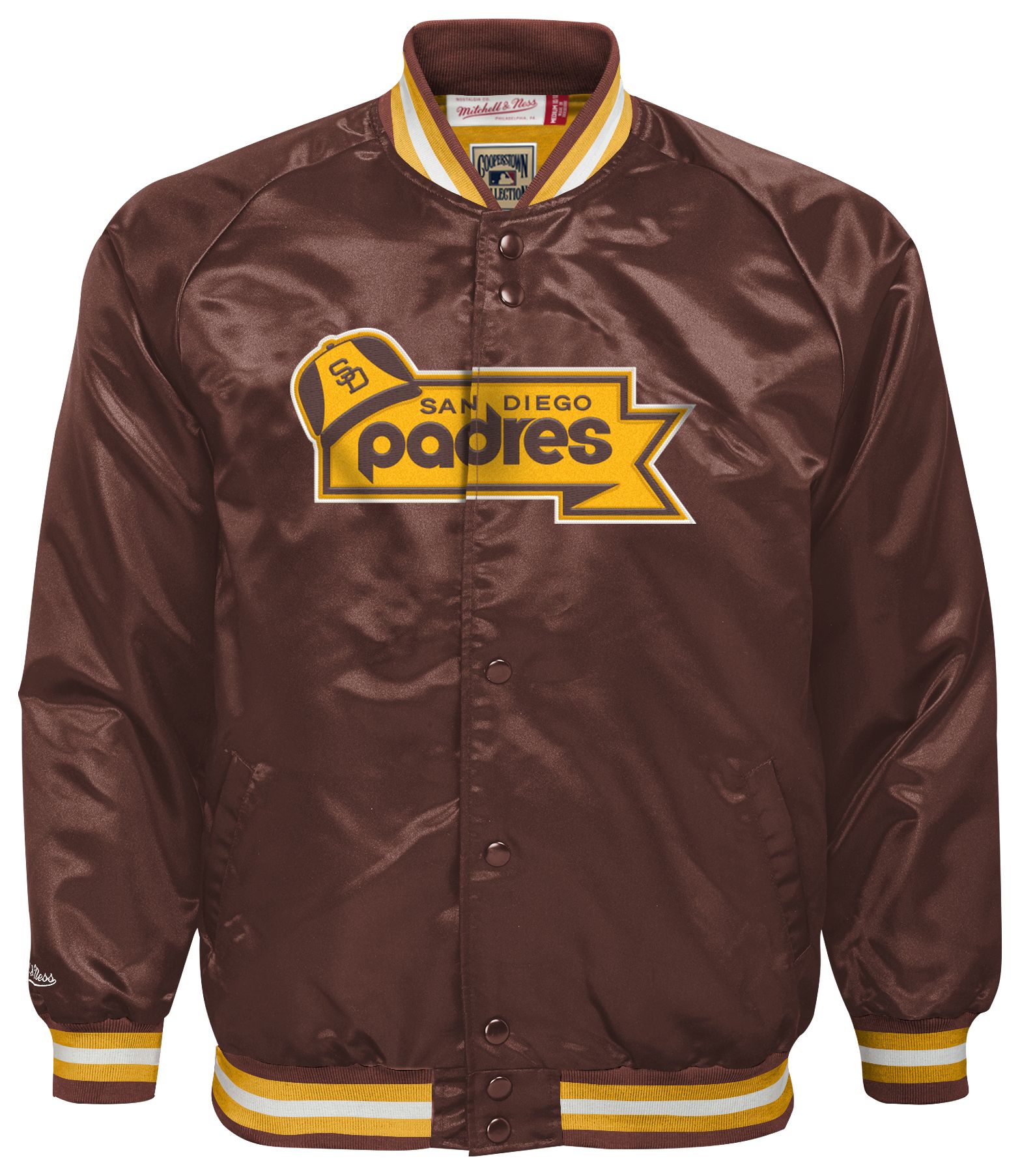 Mitchell & Ness Youth San Diego Padres Brown Satin Jacket product image