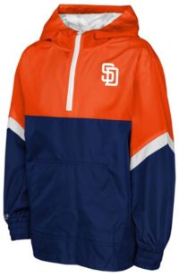 Mitchell & Ness Youth San Diego Padres Orange Anorak Windbreaker