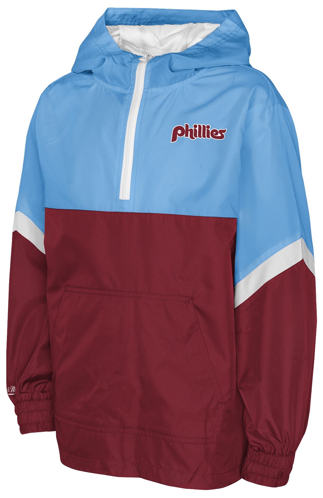 Mitchell & Ness Youth Philadelphia Phillies Light Blue Anorak Windbreaker Jacket product image